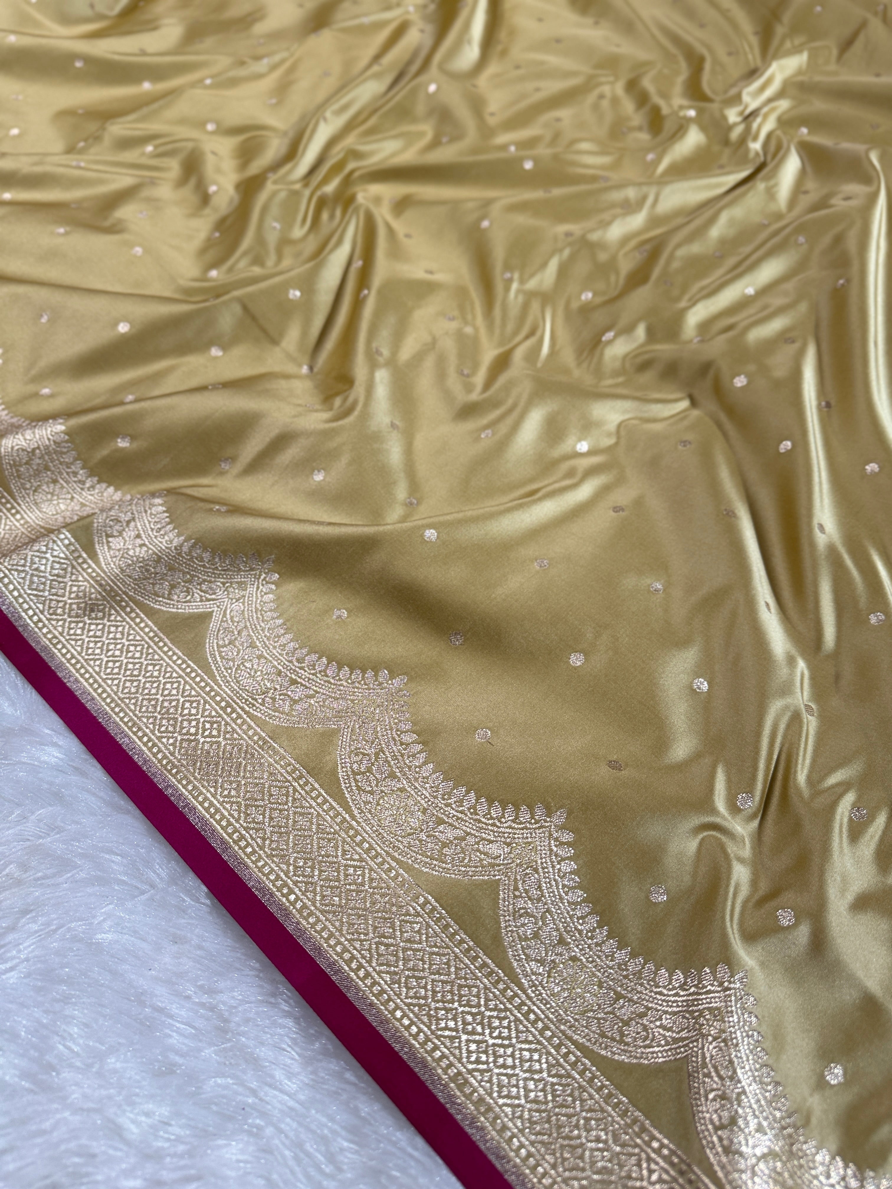 BANARASI MASHRU KATAN SILK SAREE HN354