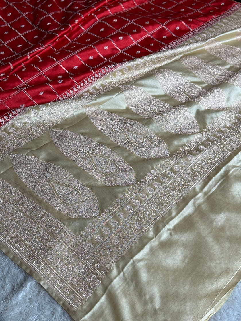 BANARASI MASHRU KATAN SILK SAREE MK032