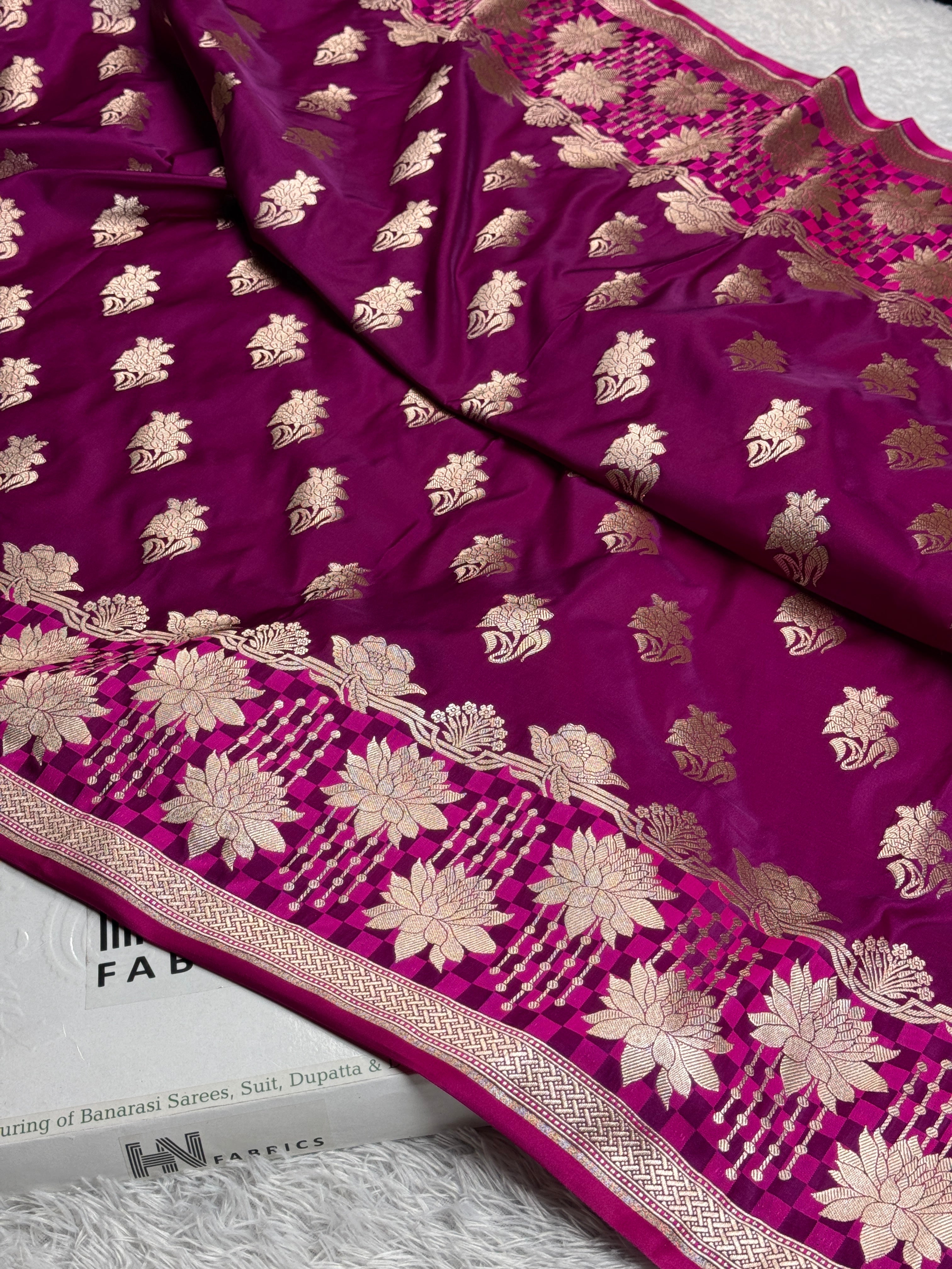BANARASI MASHRU KATAN SILK SAREE MK003