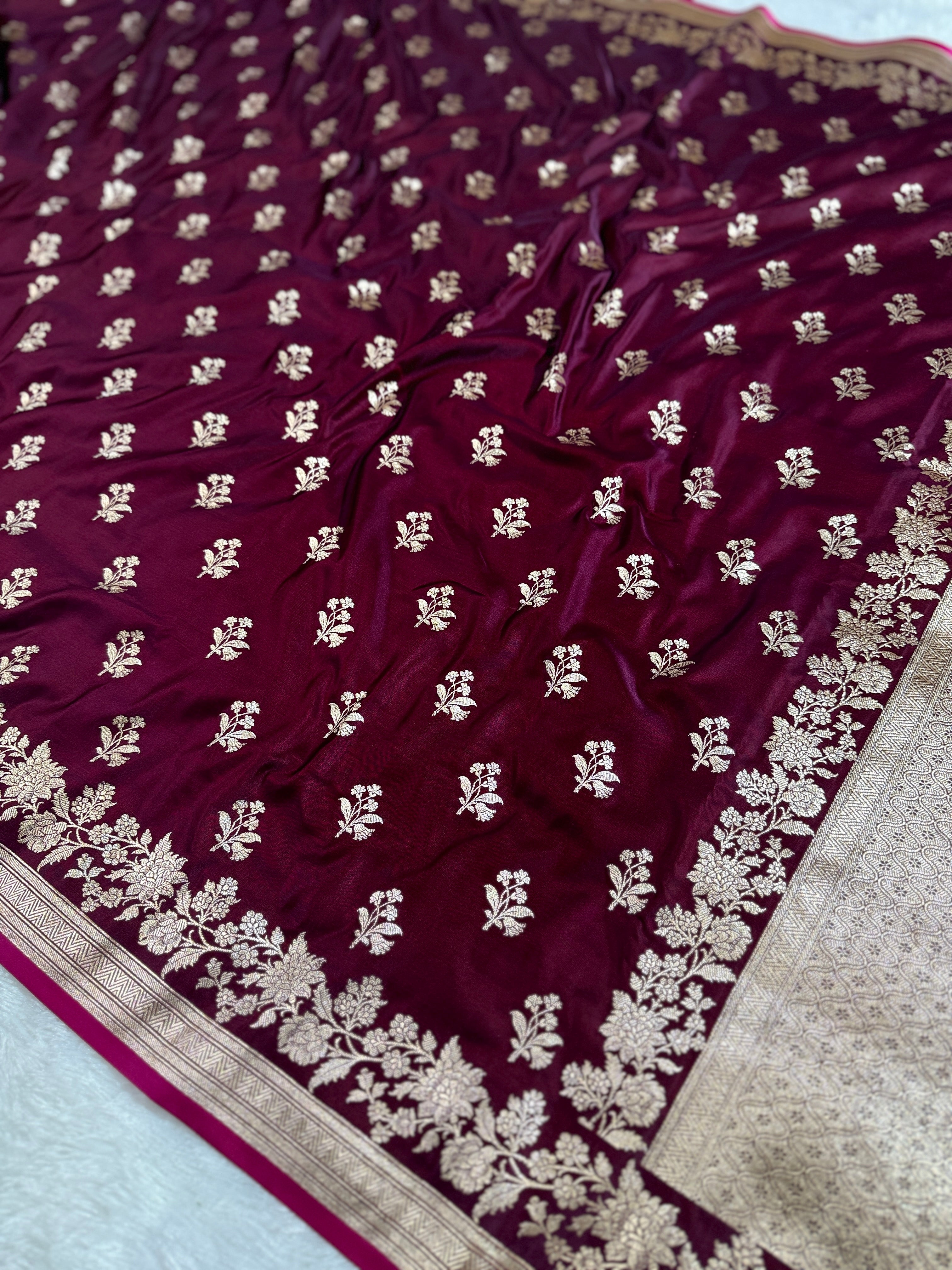 BANARASI MASHRU KATAN SILK SAREE HN532