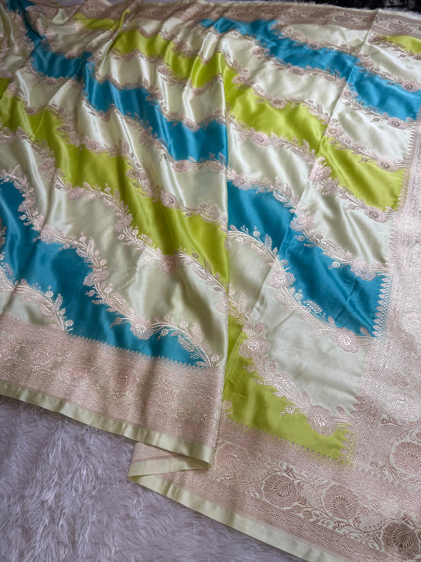 BANARASI MASHRU KATAN SILK SAREE HN540