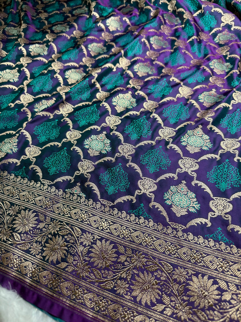 BANARASI MASHRU KATAN SILK SAREE HN198