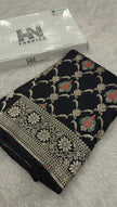 BANARASI MASHRU KATAN SILK SAREE MENAKARI WORK HN155