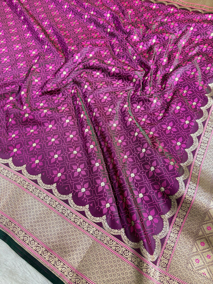 BANARASI MASHRU KATAN SILK SAREE HN535