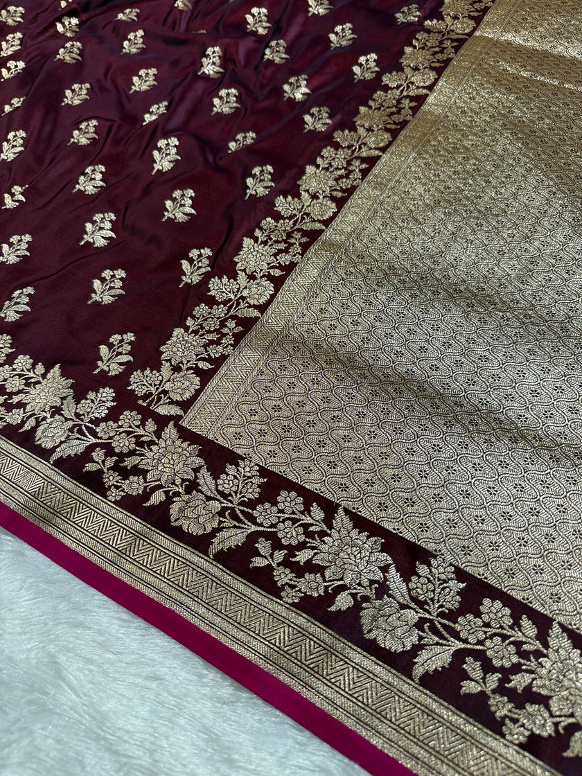 BANARASI MASHRU KATAN SILK SAREE HN532