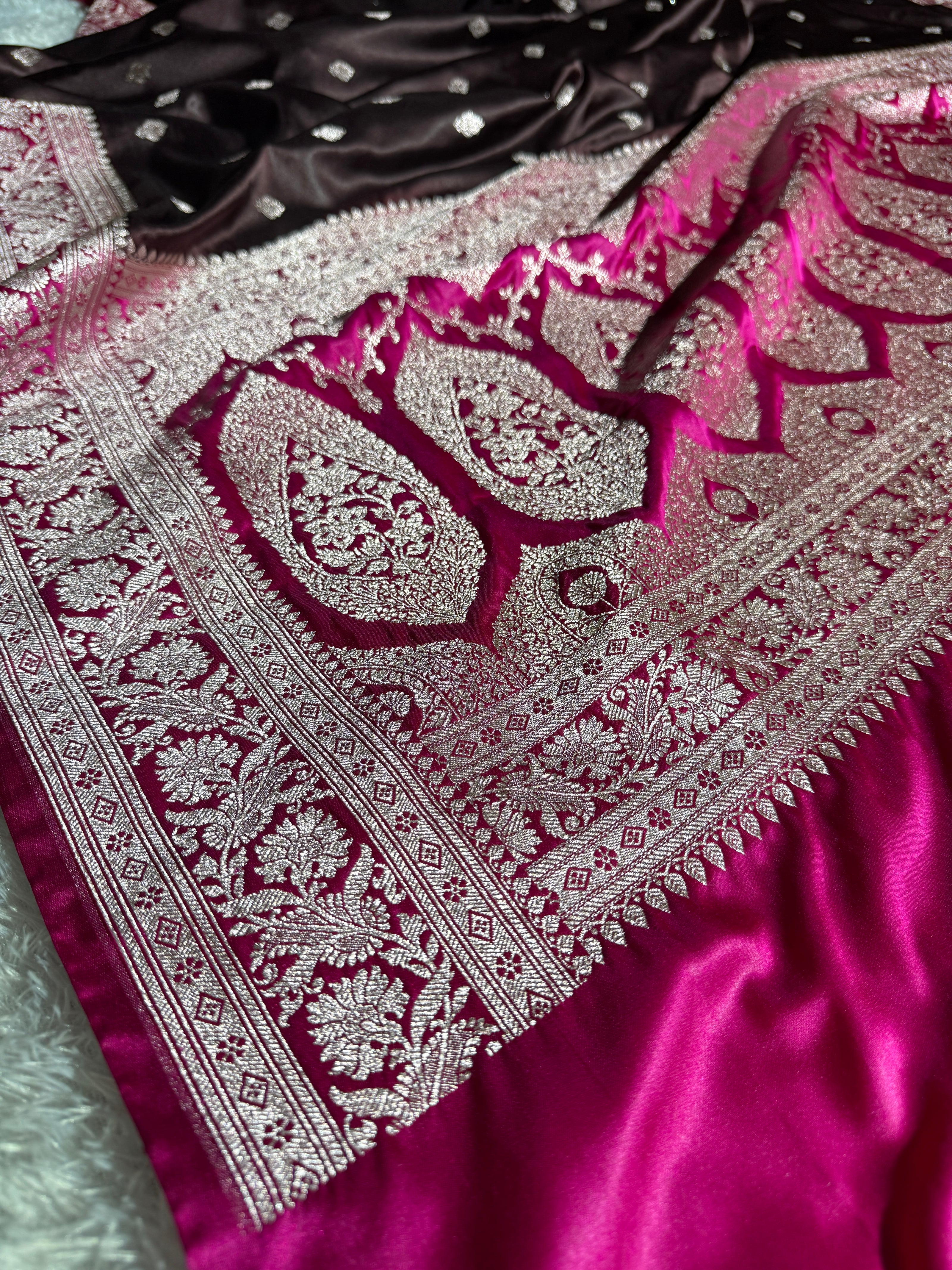 BANARASI MASHRU KATAN SILK SAREE HN508