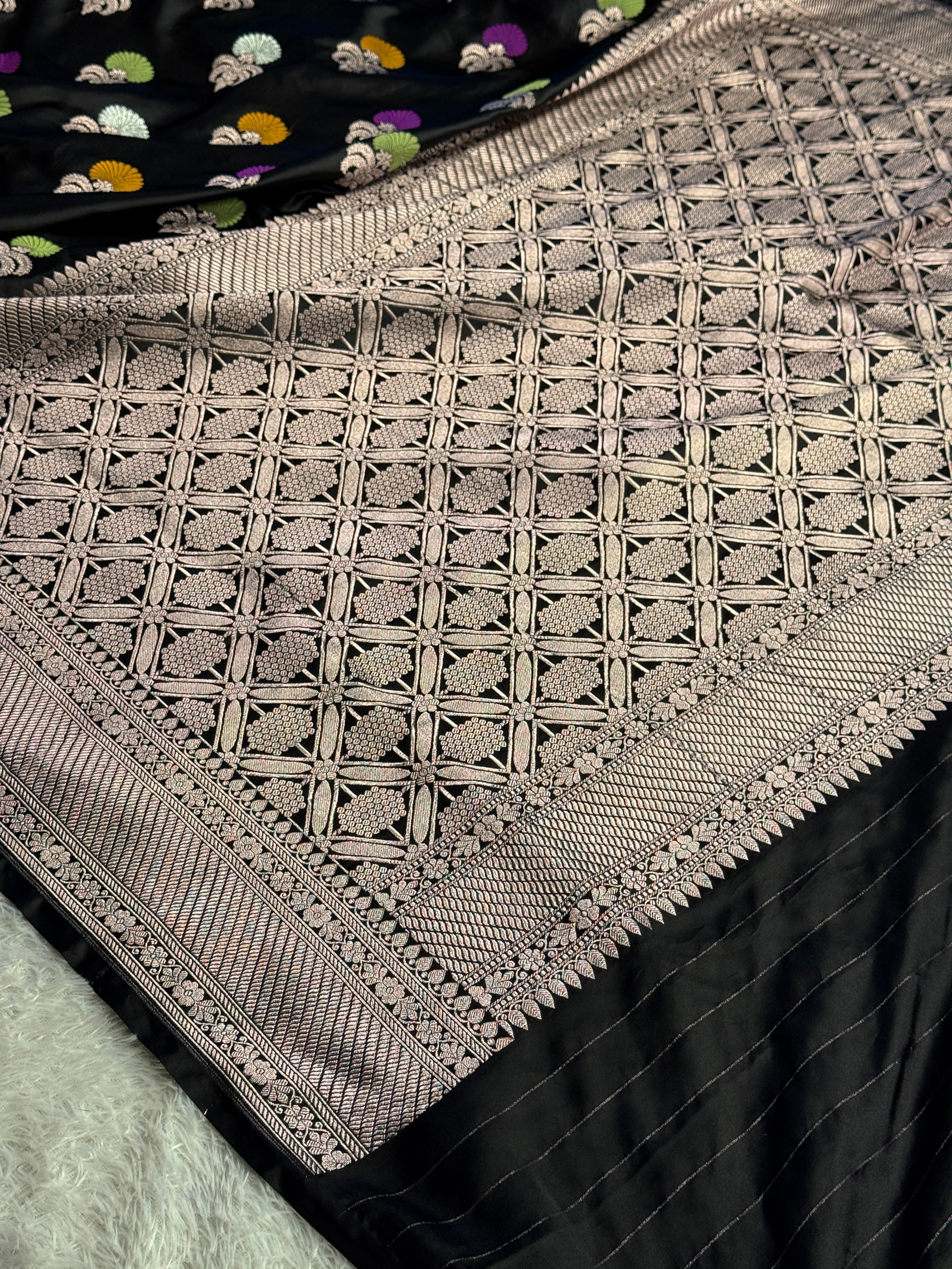 BANARASI MASHRU KATAN SILK SAREE MK050