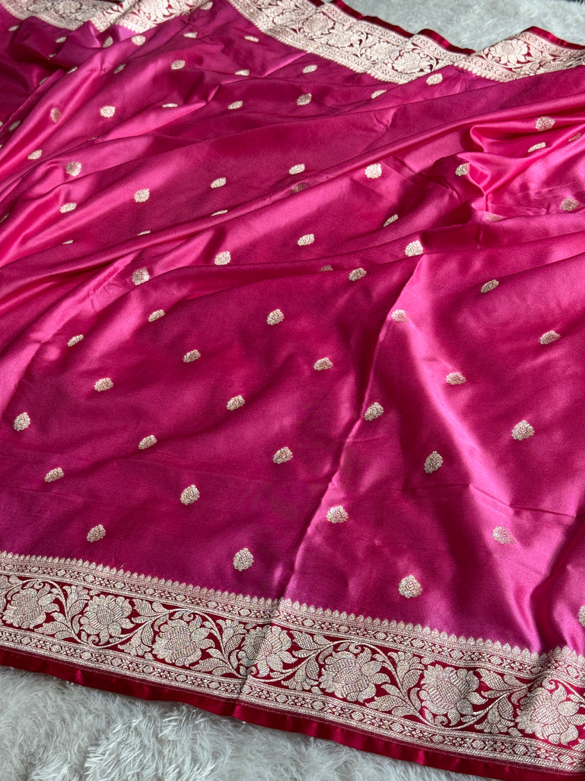 BANARASI MASHRU KATAN SILK SAREE HN568