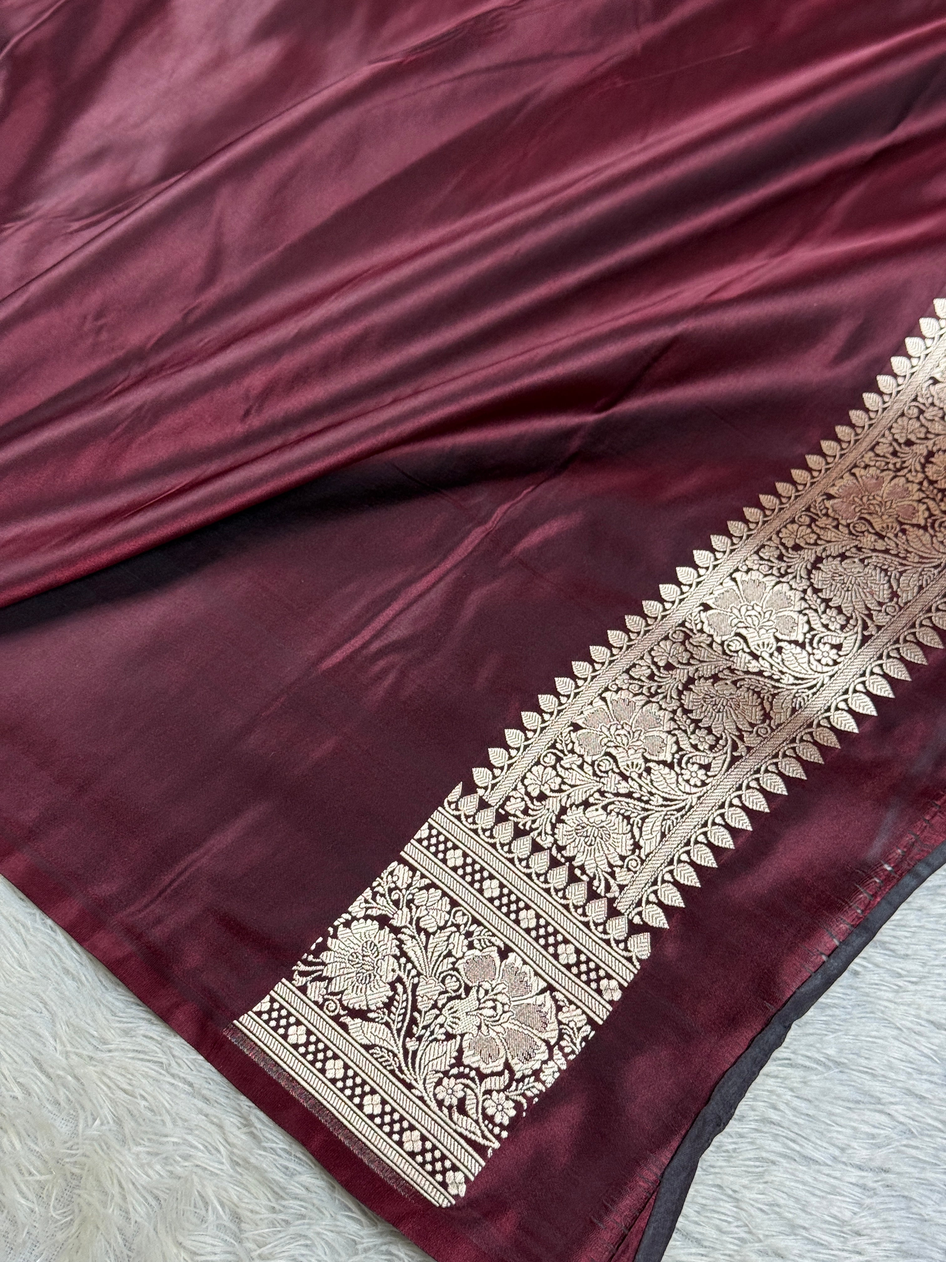 BANARASI MASHRU KATAN SILK SAREE HN950