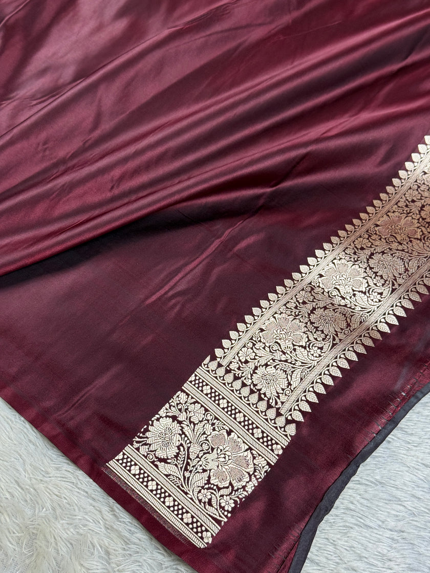 BANARASI MASHRU KATAN SILK SAREE HN950