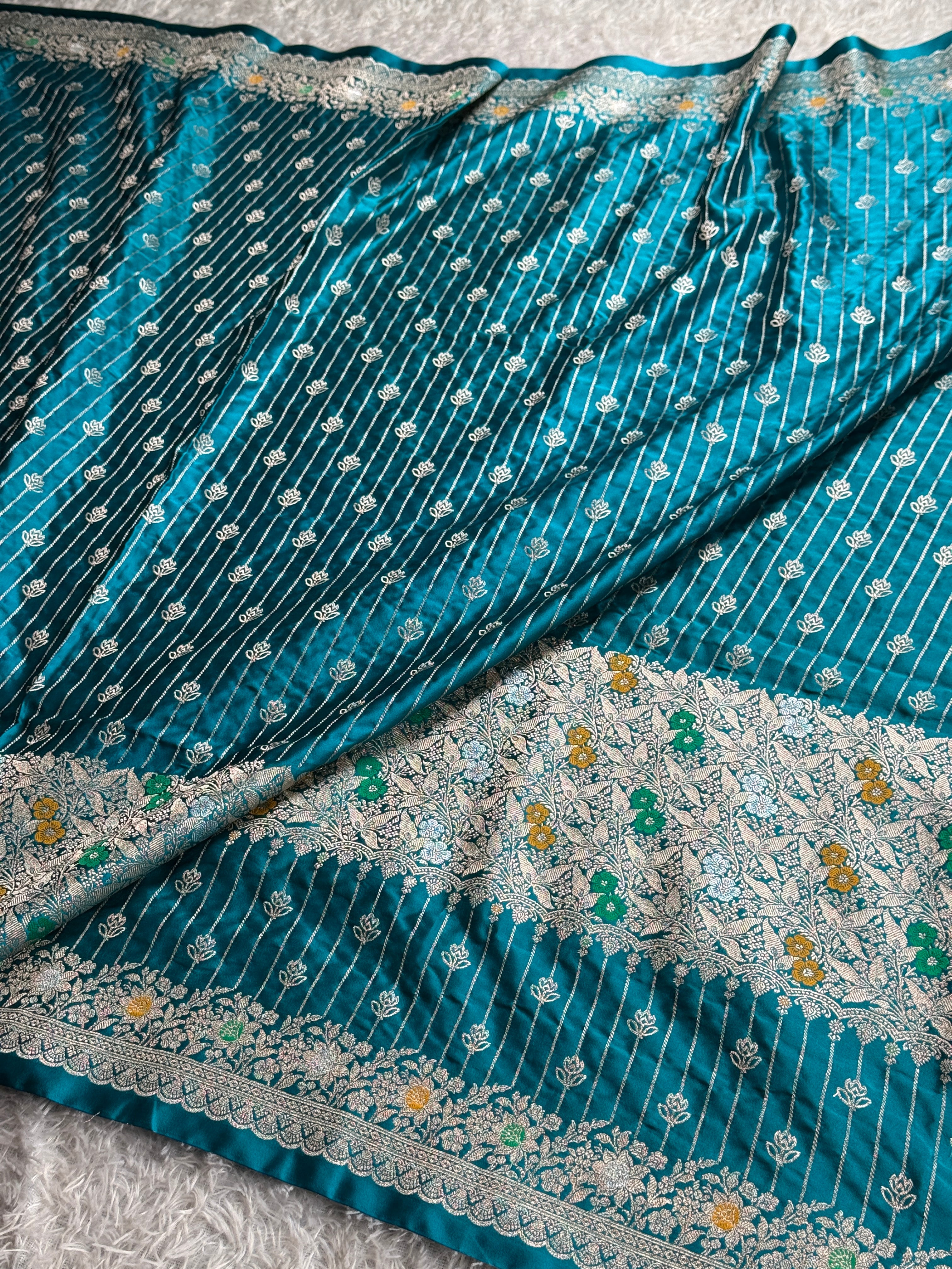 BANARASI MASHRU KATAN SILK SAREE MK029