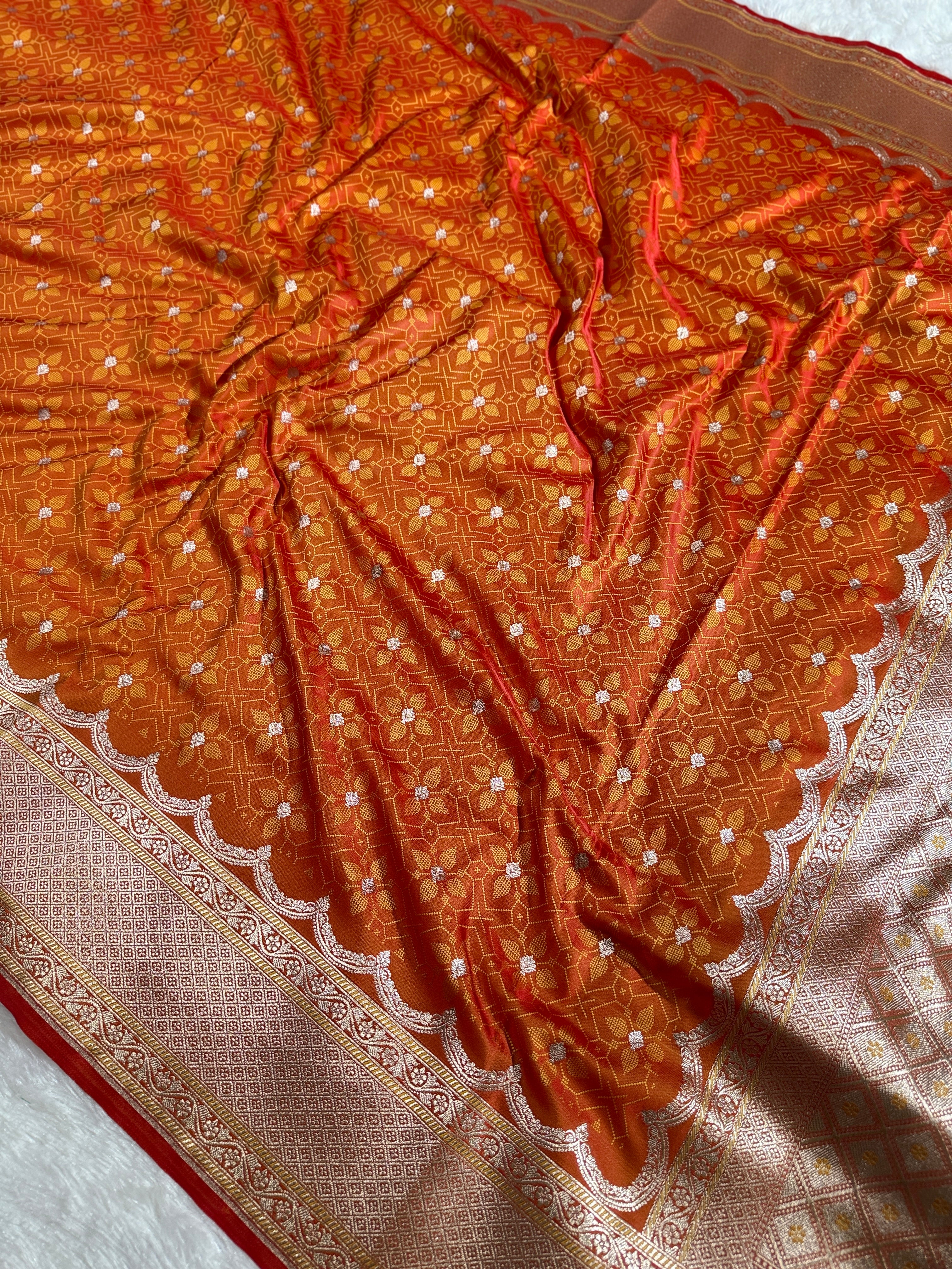 BANARASI MASHRU KATAN SILK SAREE HN535