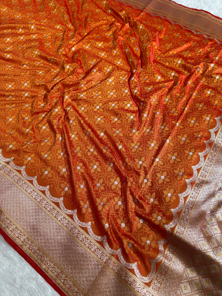 BANARASI MASHRU KATAN SILK SAREE HN535