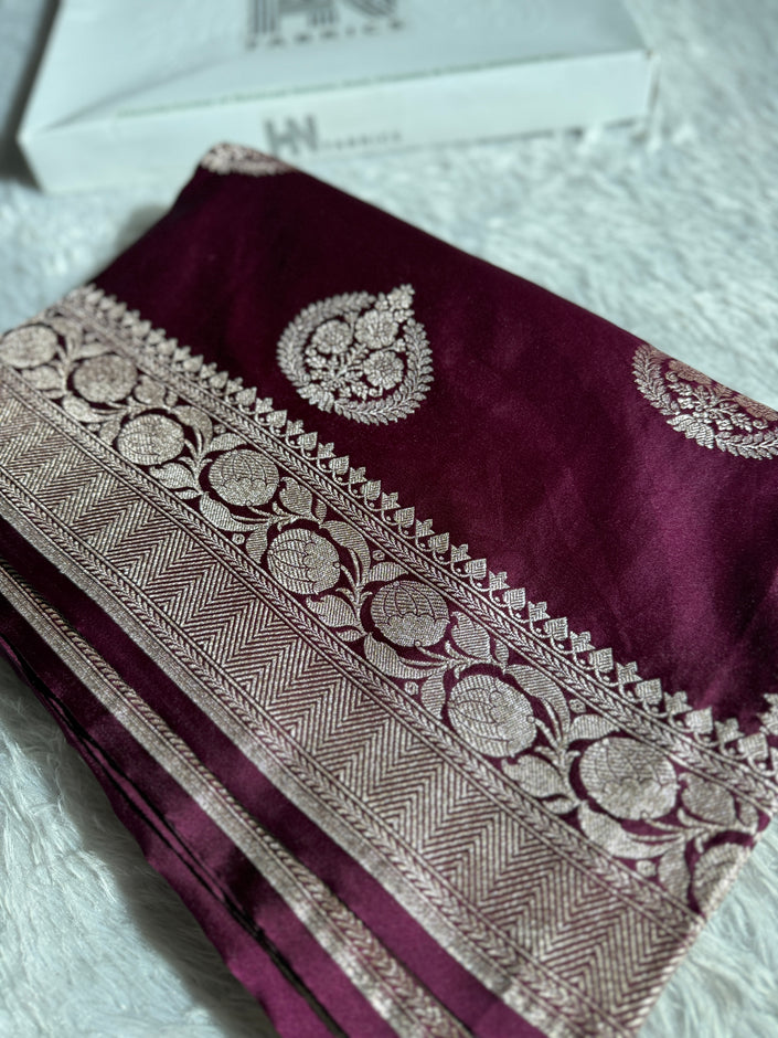 BANARASI MASHRU KATAN SILK SAREE HN166