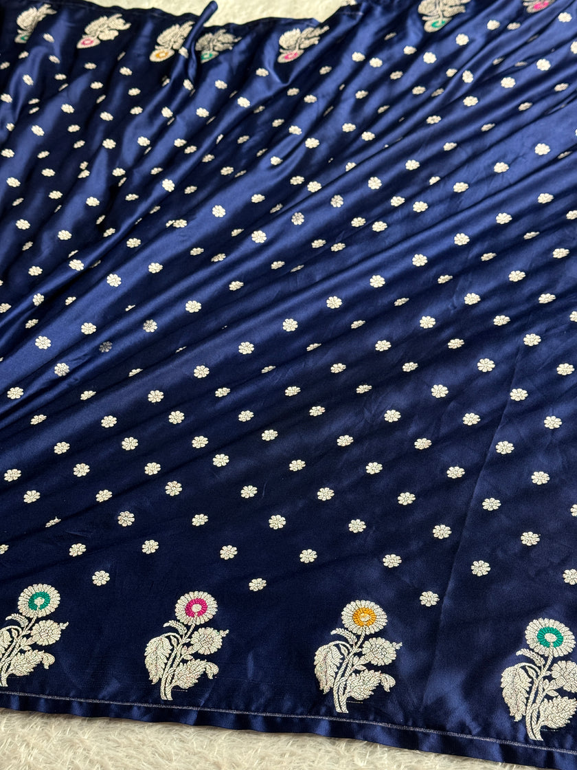 BANARASI MASHRU KATAN SILK SAREE MK049
