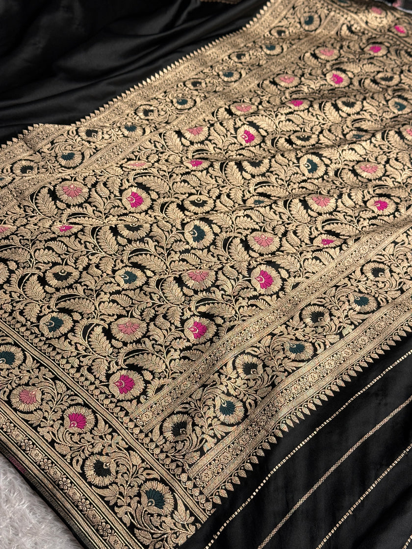 BANARASI MASHRU KATAN SILK SAREE MK048