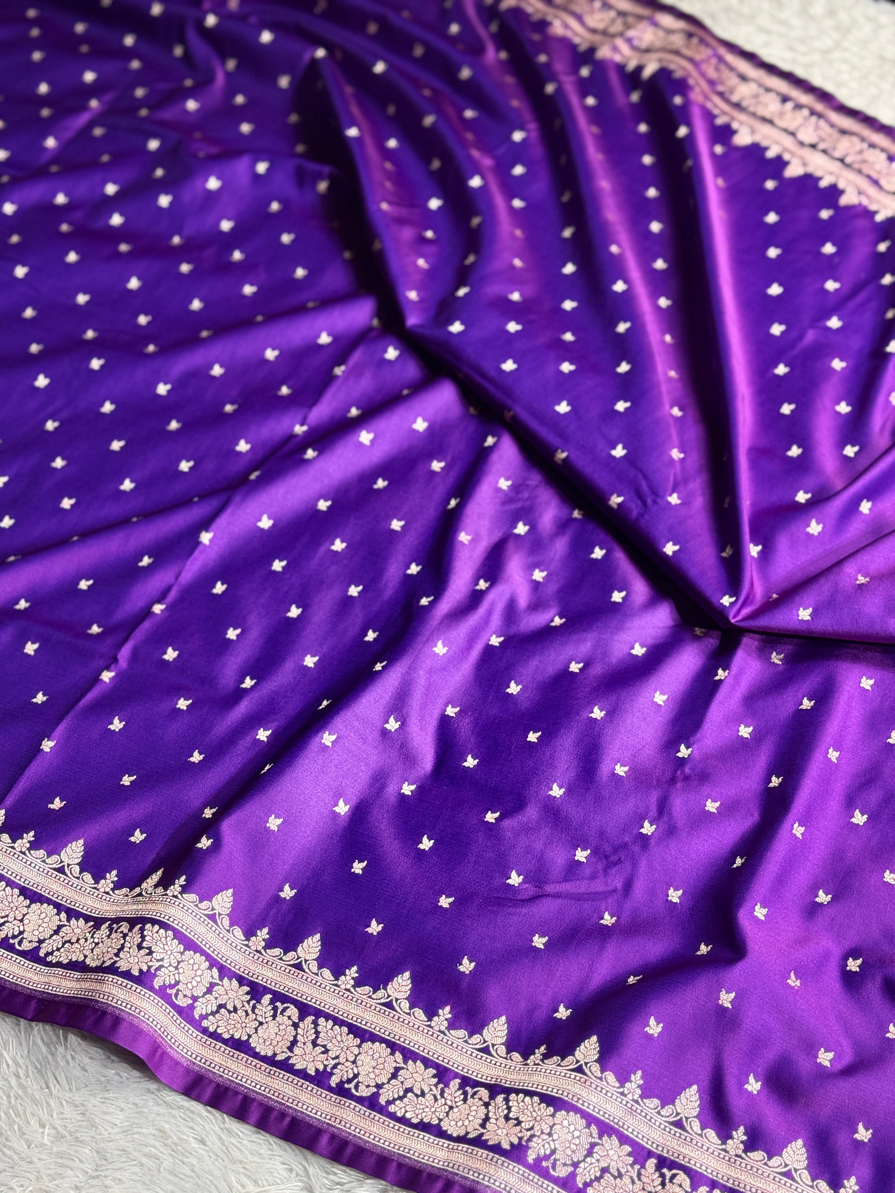 BANARASI MASHRU KATAN SILK SAREE HN570