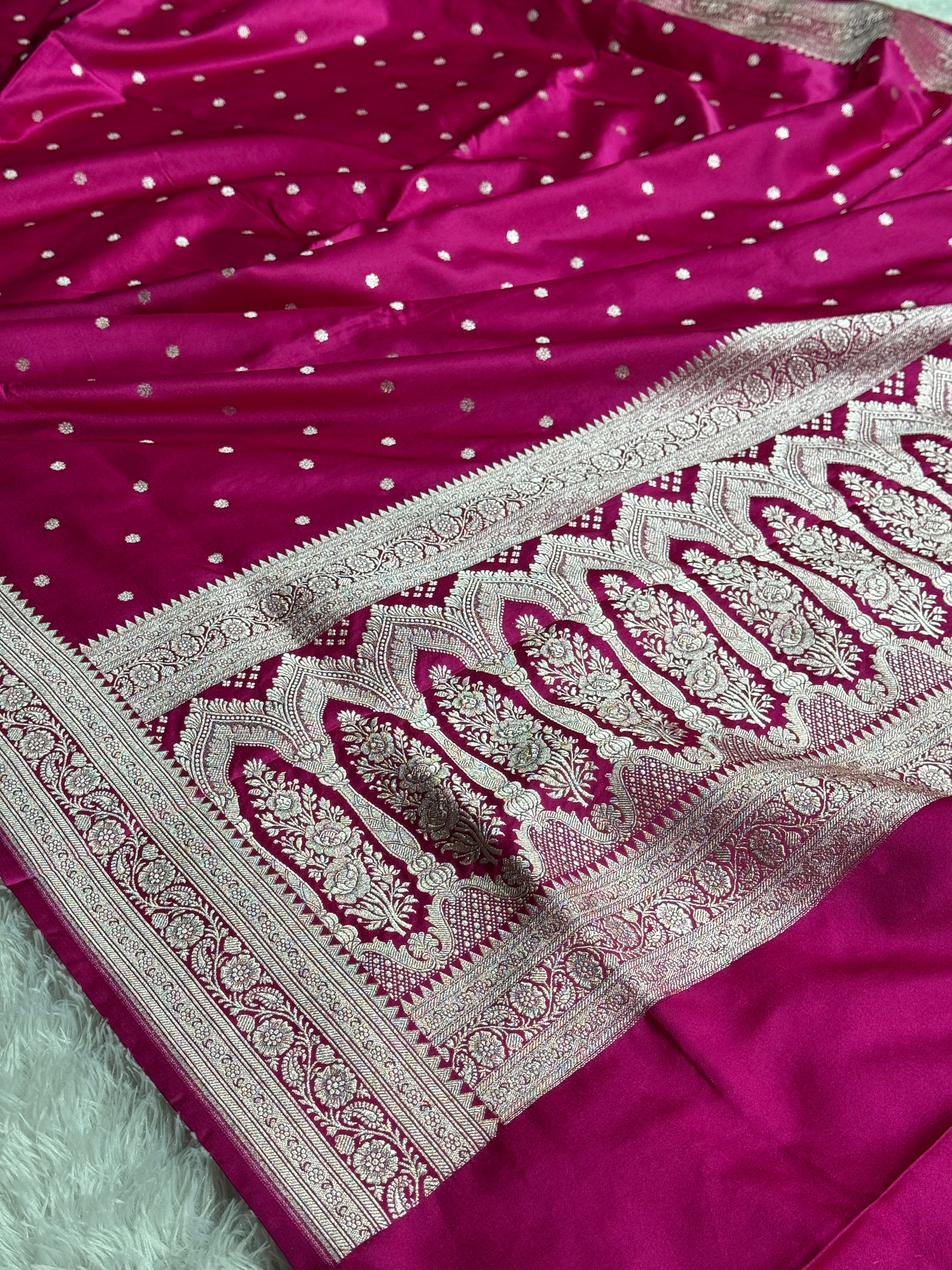 BANARASI MASHRU KATAN SILK SAREE HN542