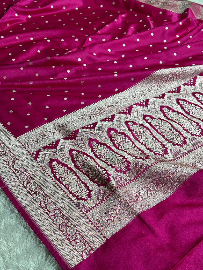 BANARASI MASHRU KATAN SILK SAREE HN542