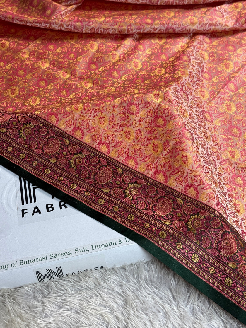 BANARASI JAMAWAR TANCHUI KATAN SILK SAREE JM001