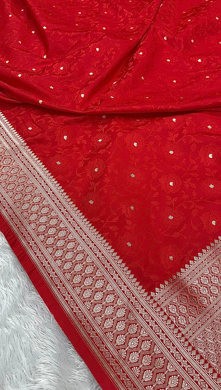 Banarasi Mashru Katan Silk Saree Tanchui Design HN300