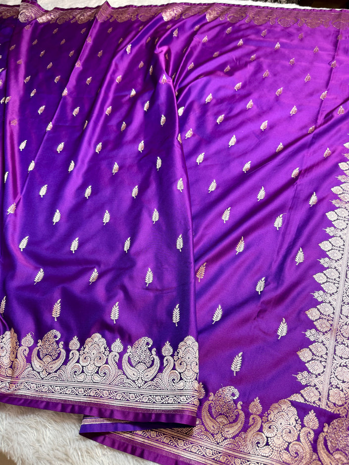 BANARASI MASHRU KATAN SILK SAREE HN539