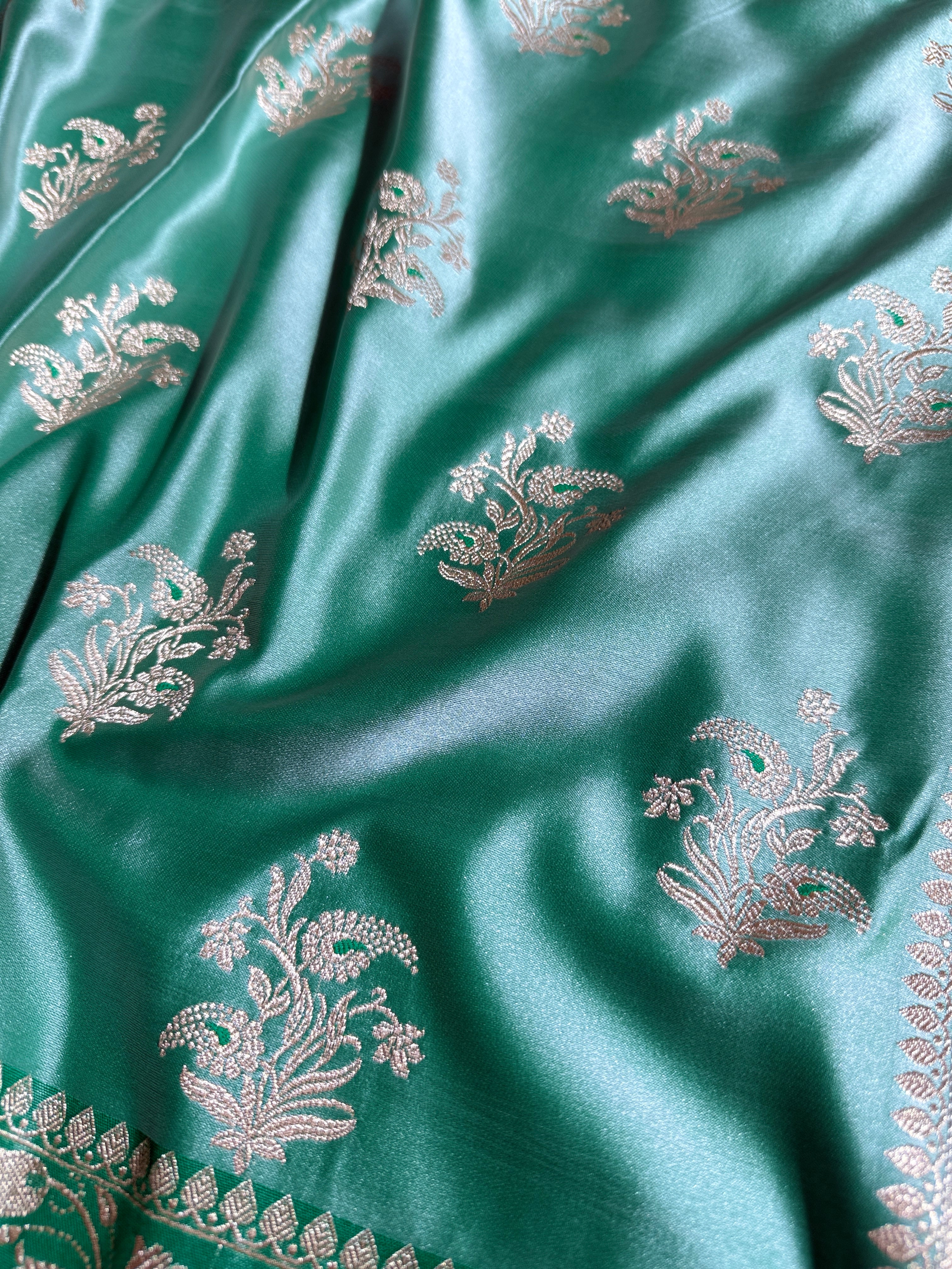 BANARASI MASHRU KATAN SILK SAREE HN521