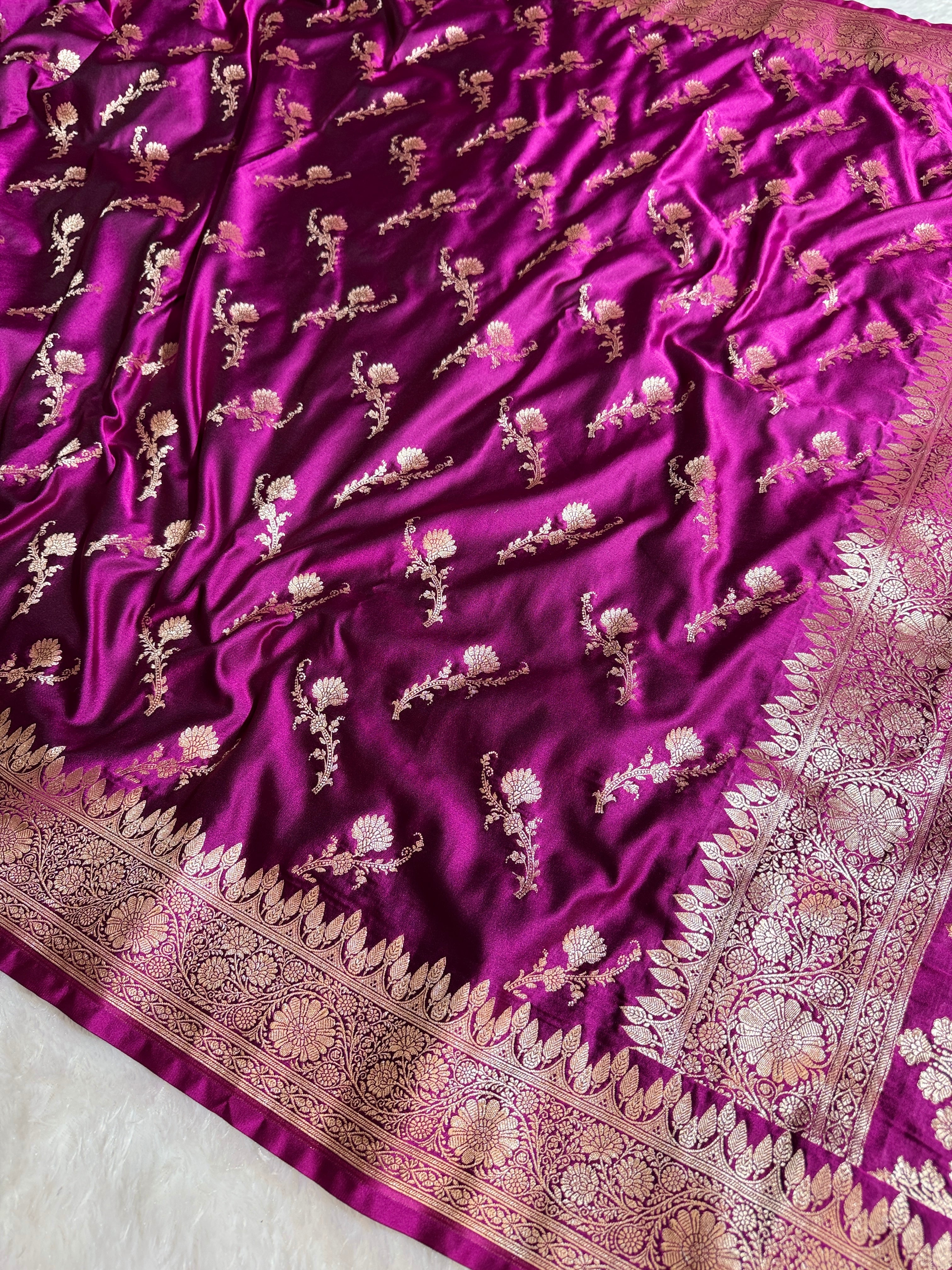 BANARASI MASHRU KATAN SILK SAREE HN524