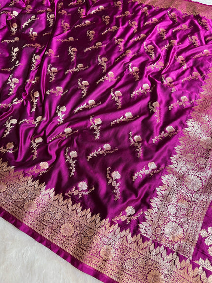 BANARASI MASHRU KATAN SILK SAREE HN524