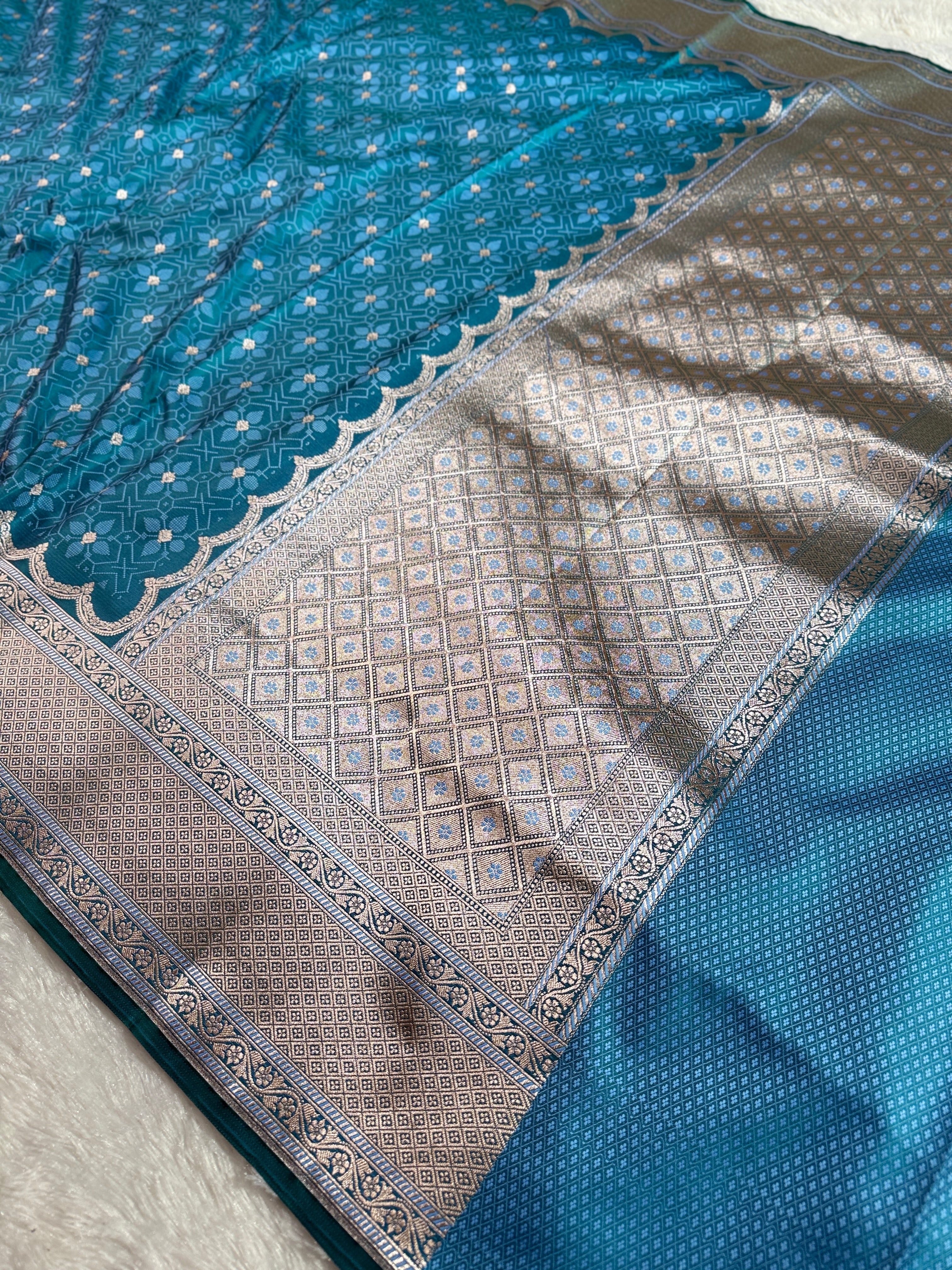 BANARASI MASHRU KATAN SILK SAREE HN535