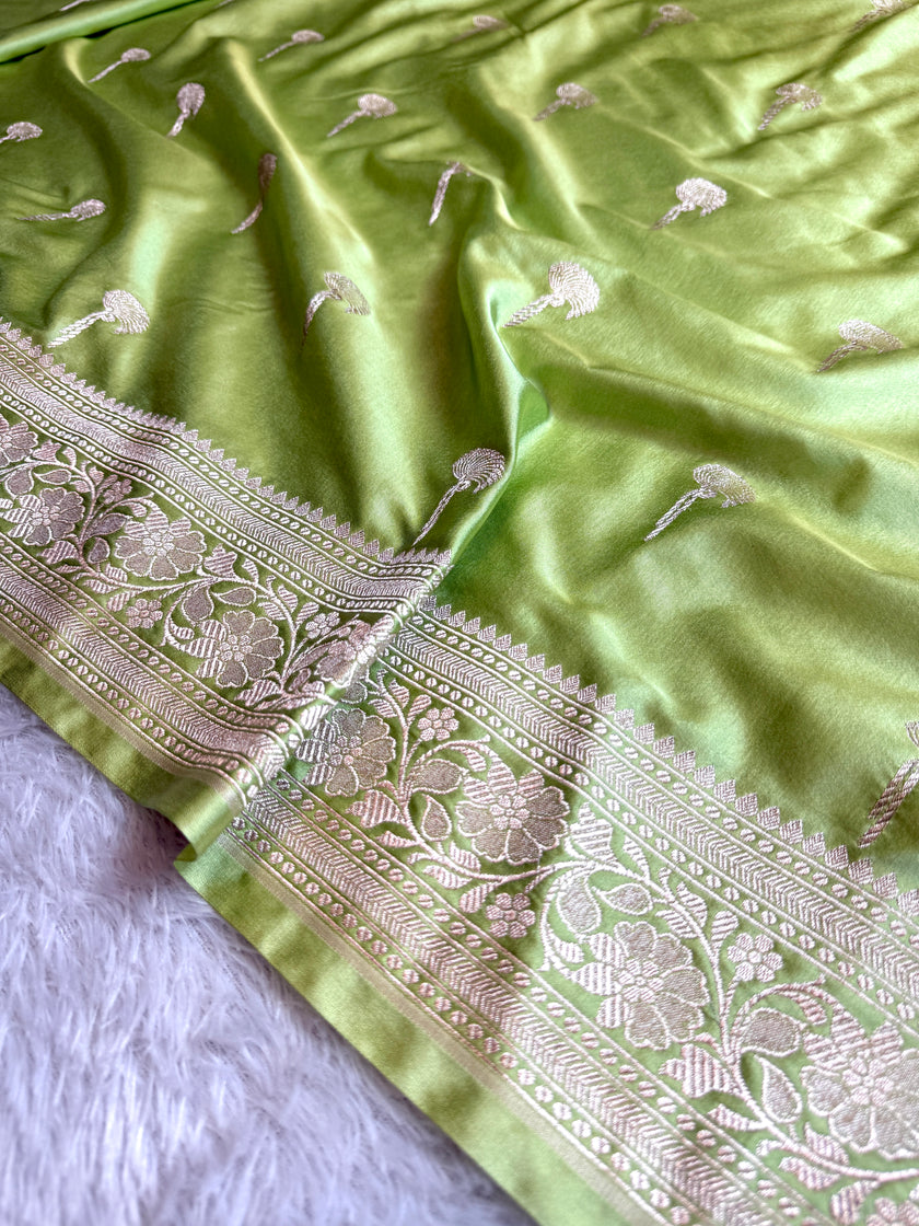 BANARASI MASHRU KATAN SILK SAREE HN546