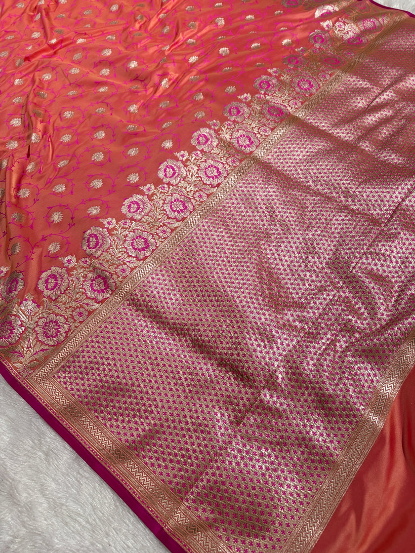 BANARASI MASHRU KATAN SILK SAREE HN530