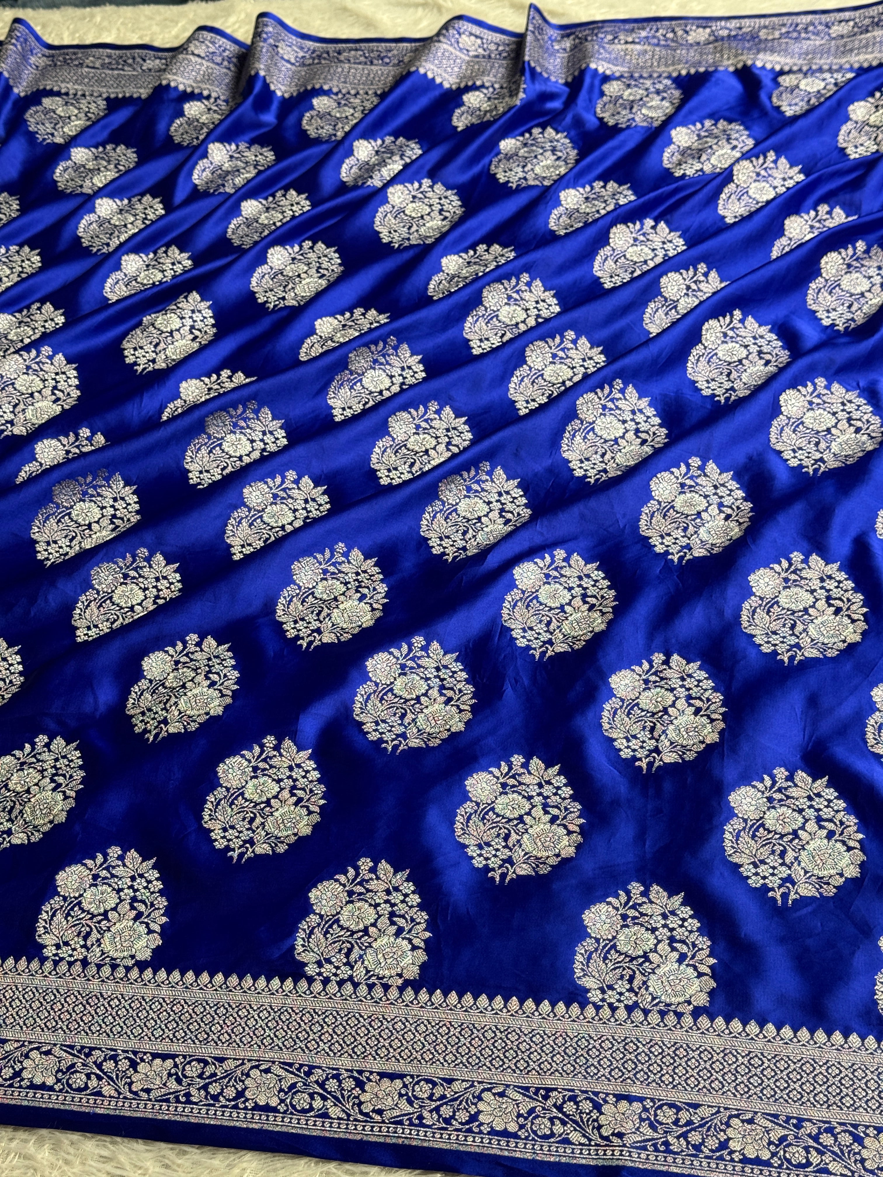 BANARASI MASHRU KATAN SILK SAREE MK036