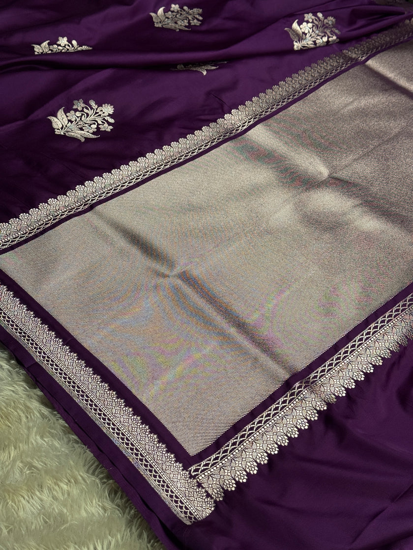 BANARASI MASHRU KATAN SILK SAREE HN815