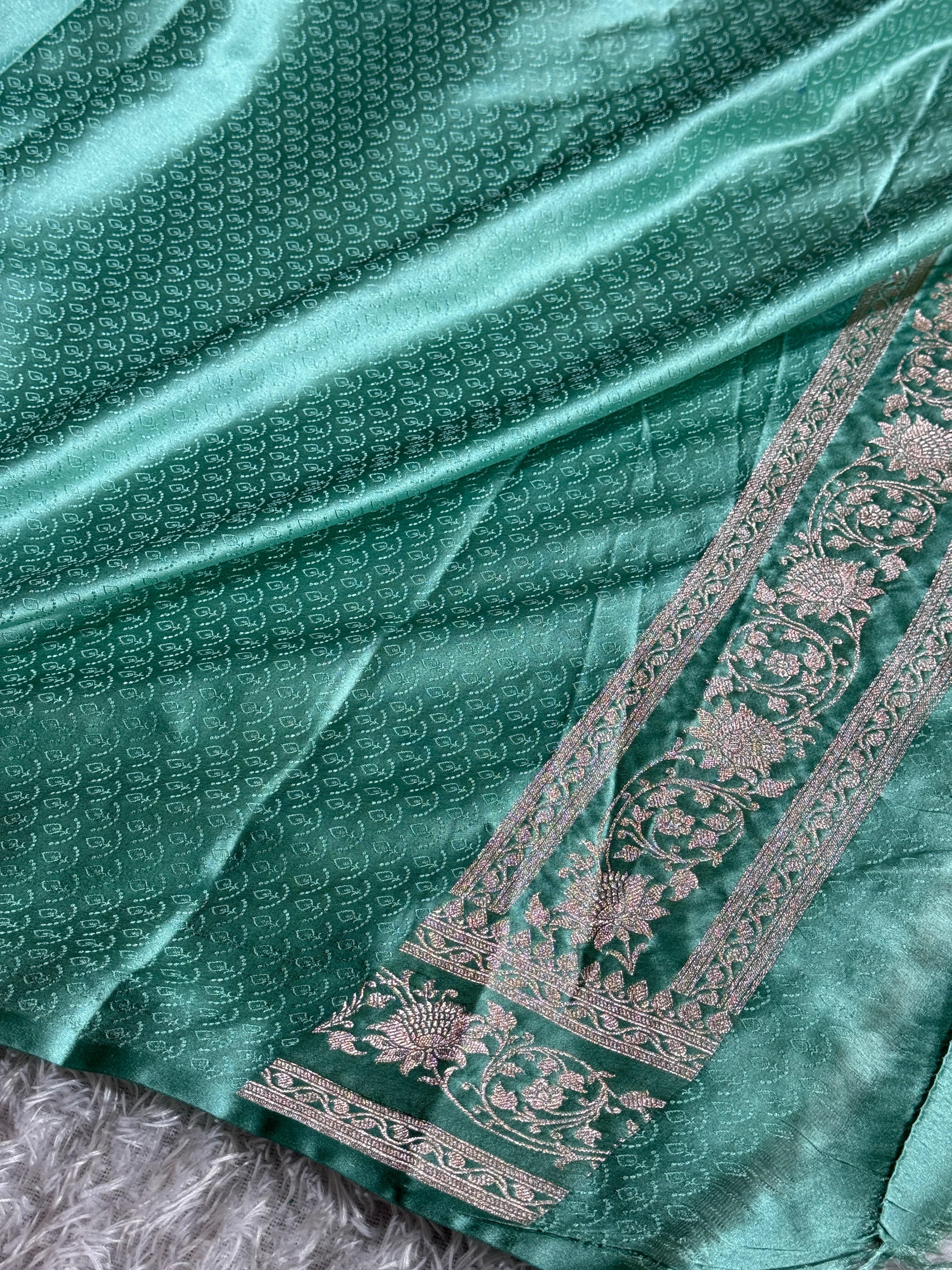 BANARASI MASHRU KATAN SILK SAREE MK018