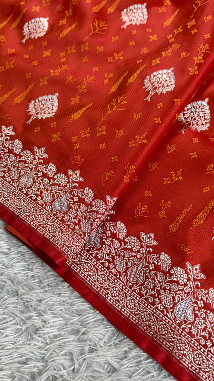 BANARASI MASHRU KATAN SILK SAREE MK015