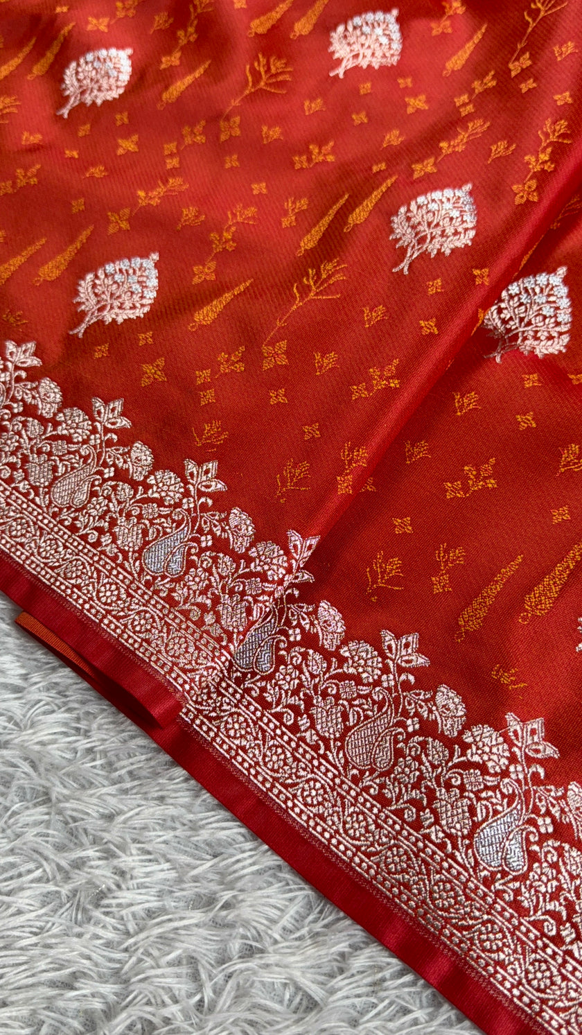 BANARASI MASHRU KATAN SILK SAREE MK015