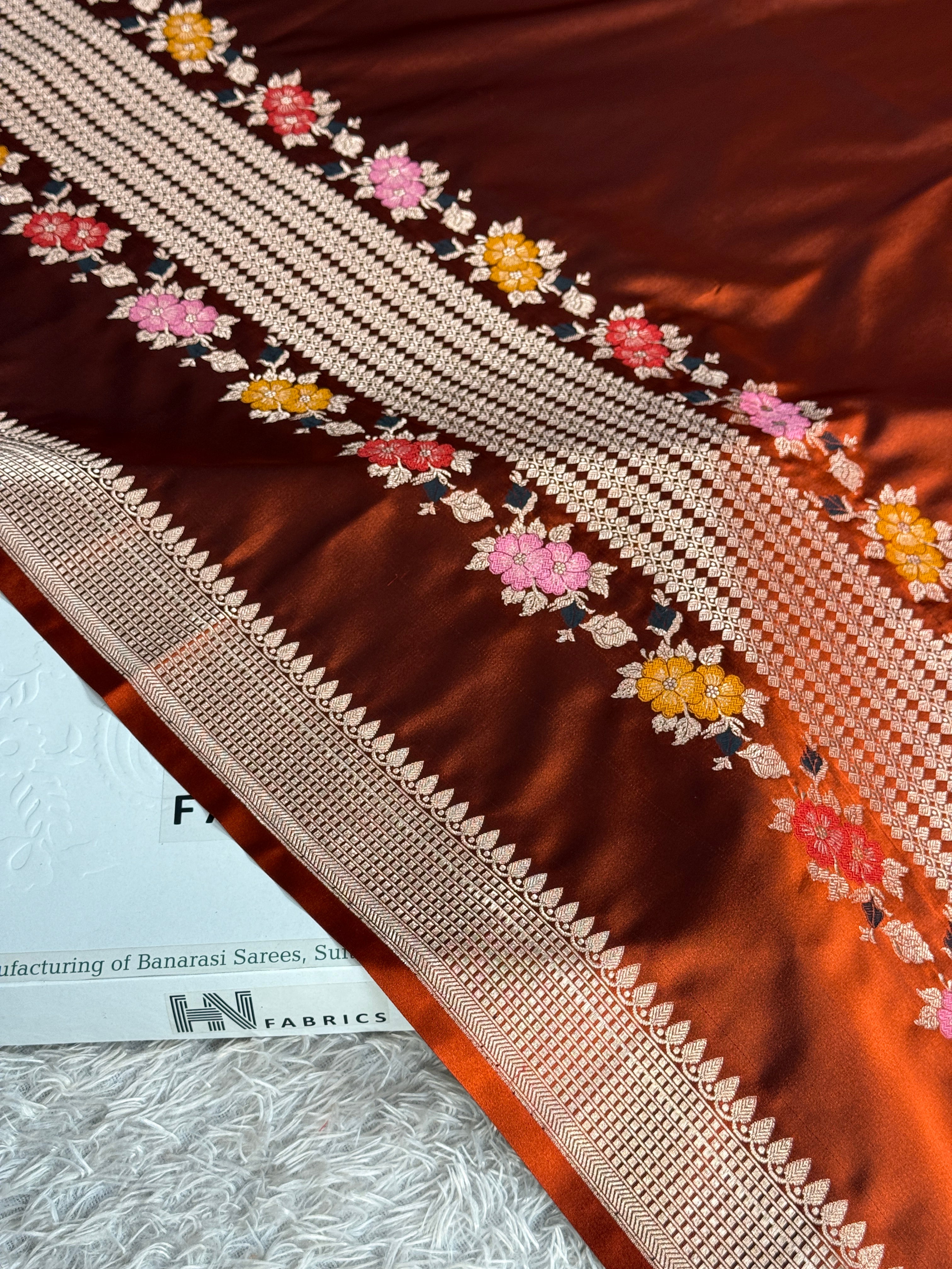 BANARASI MASHRU KATAN SILK SAREE MK071