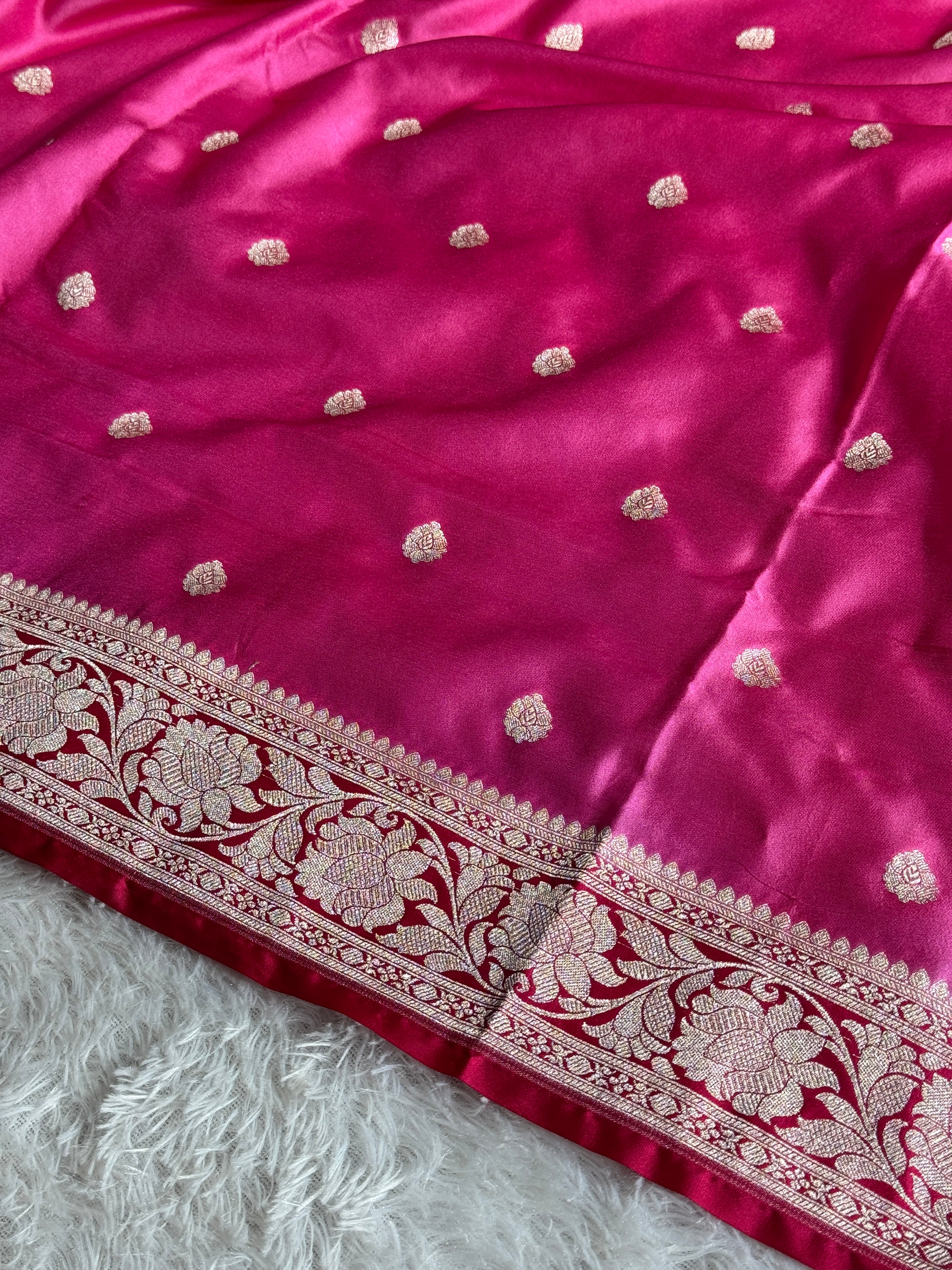 BANARASI MASHRU KATAN SILK SAREE HN568