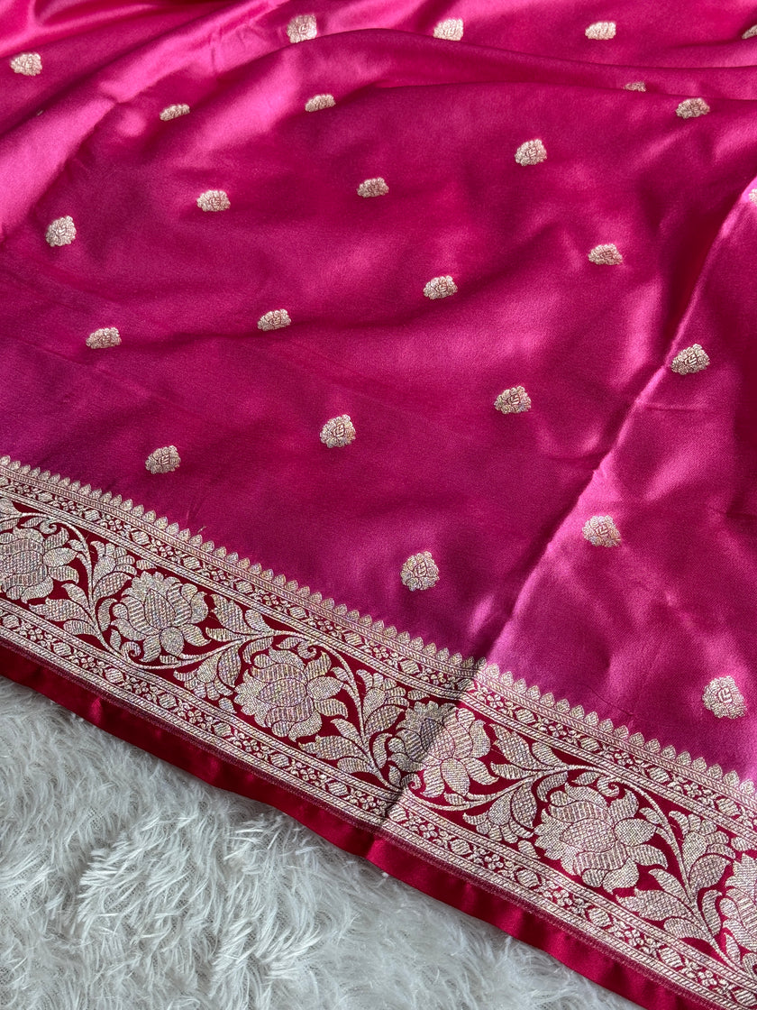BANARASI MASHRU KATAN SILK SAREE HN568