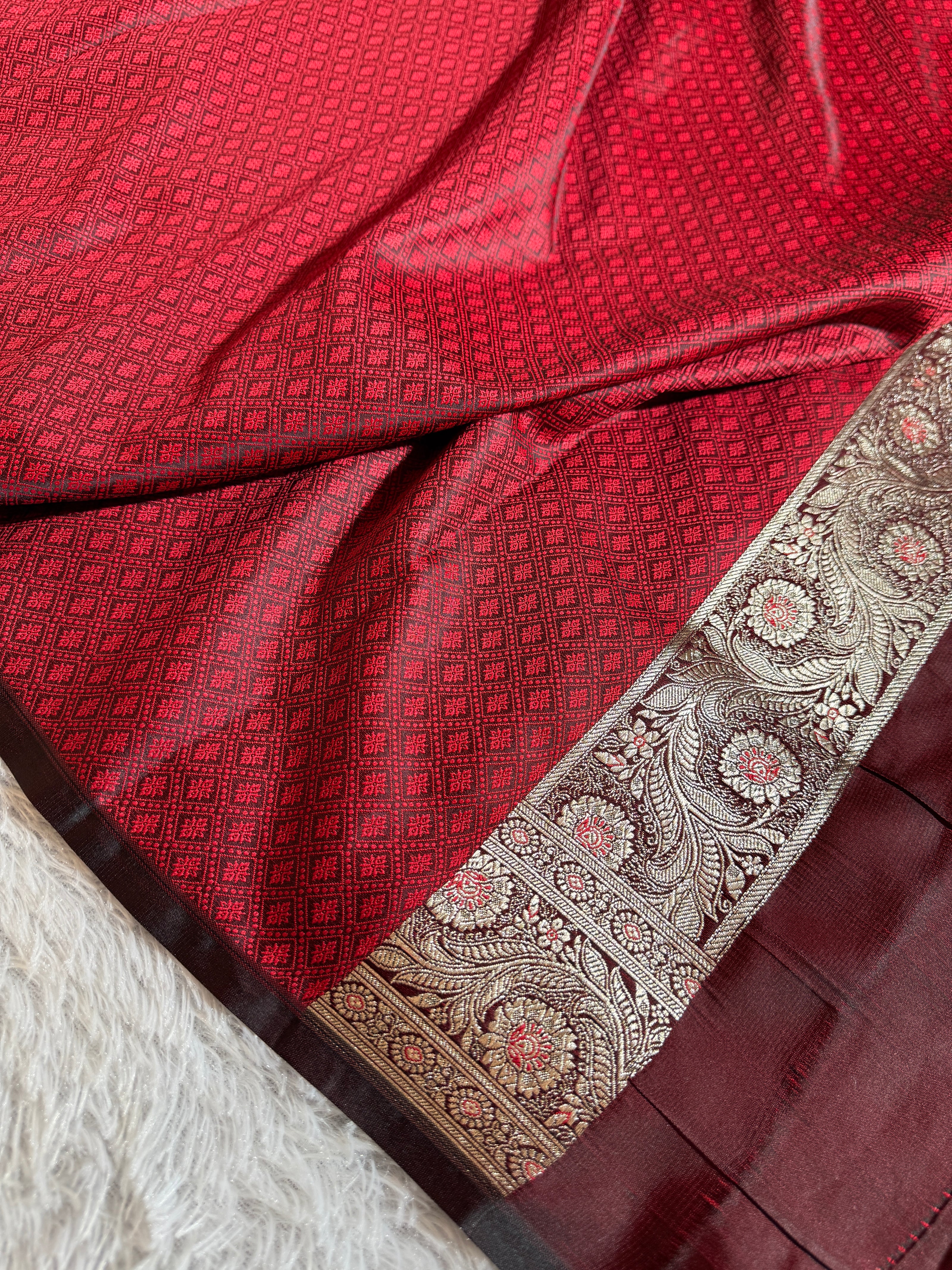 BANARASI MASHRU KATAN SILK SAREE