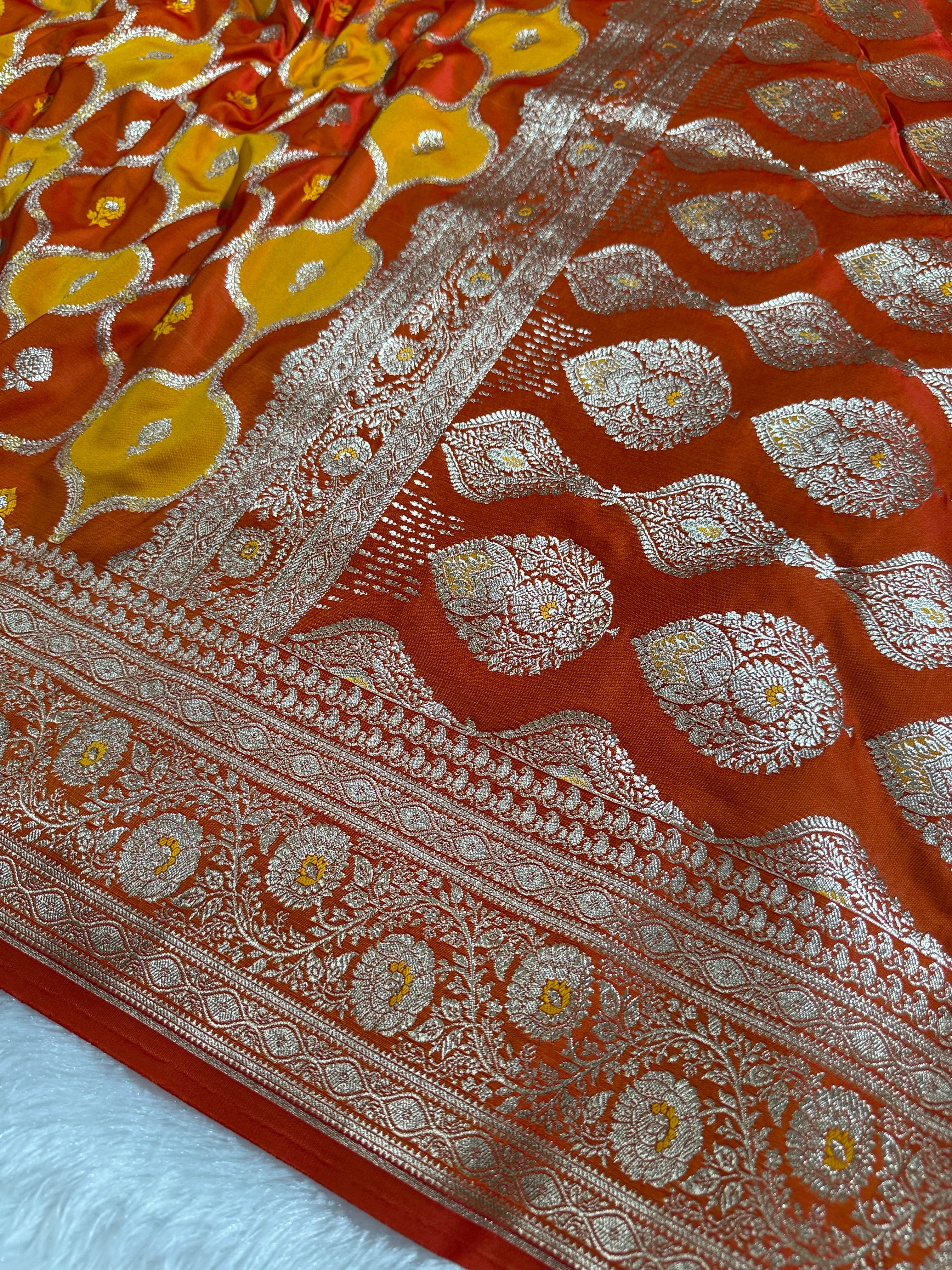 BANARASI MASHRU KATAN SILK SAREE HN536
