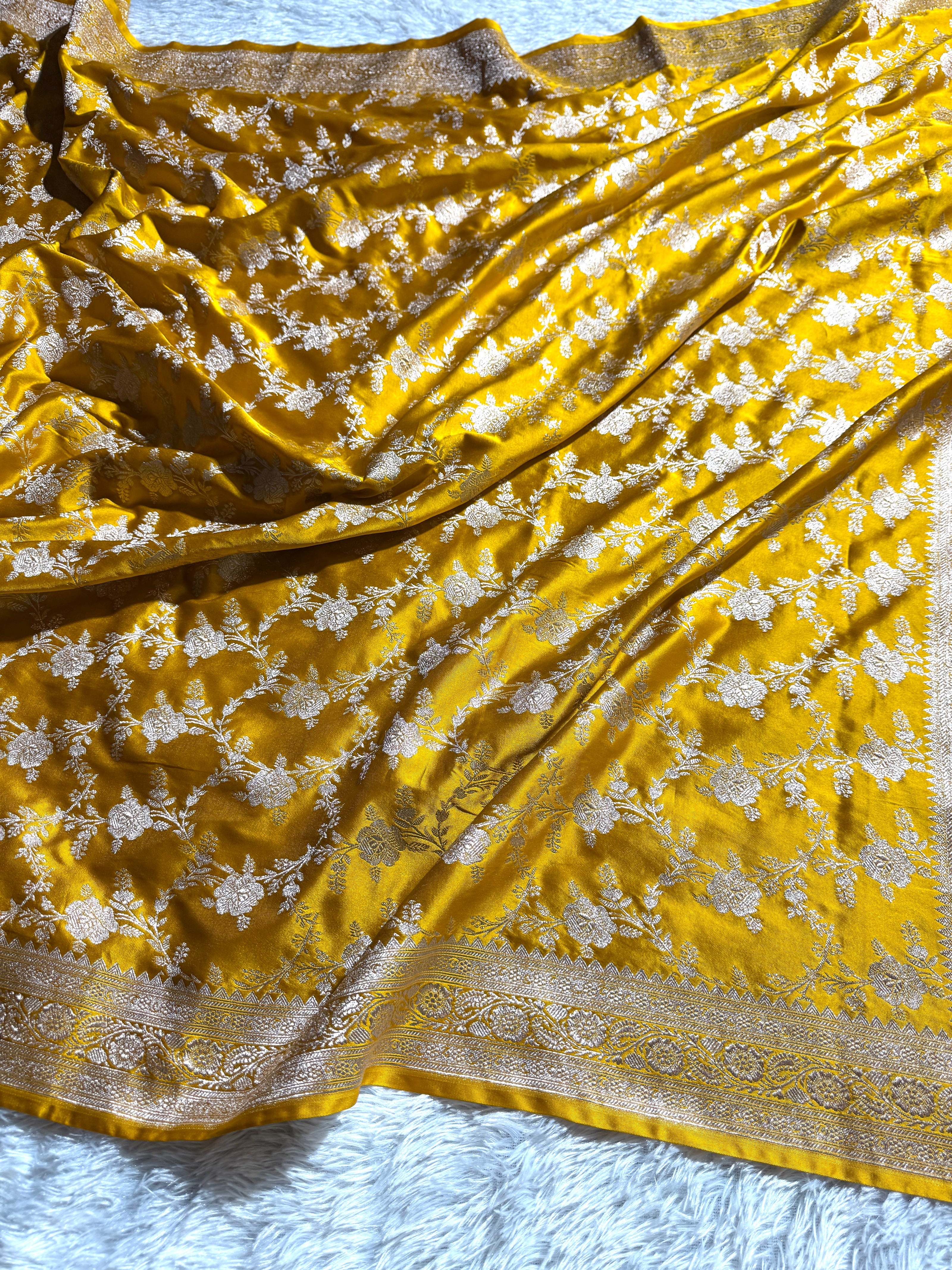 BANARASI MASHRU KATAN SILK SAREE HN380