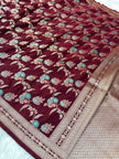 BANARASI MASHRU KATAN SILK SAREE CELEBRATI HEMA MALLINI MAMA INSPIRED HN104