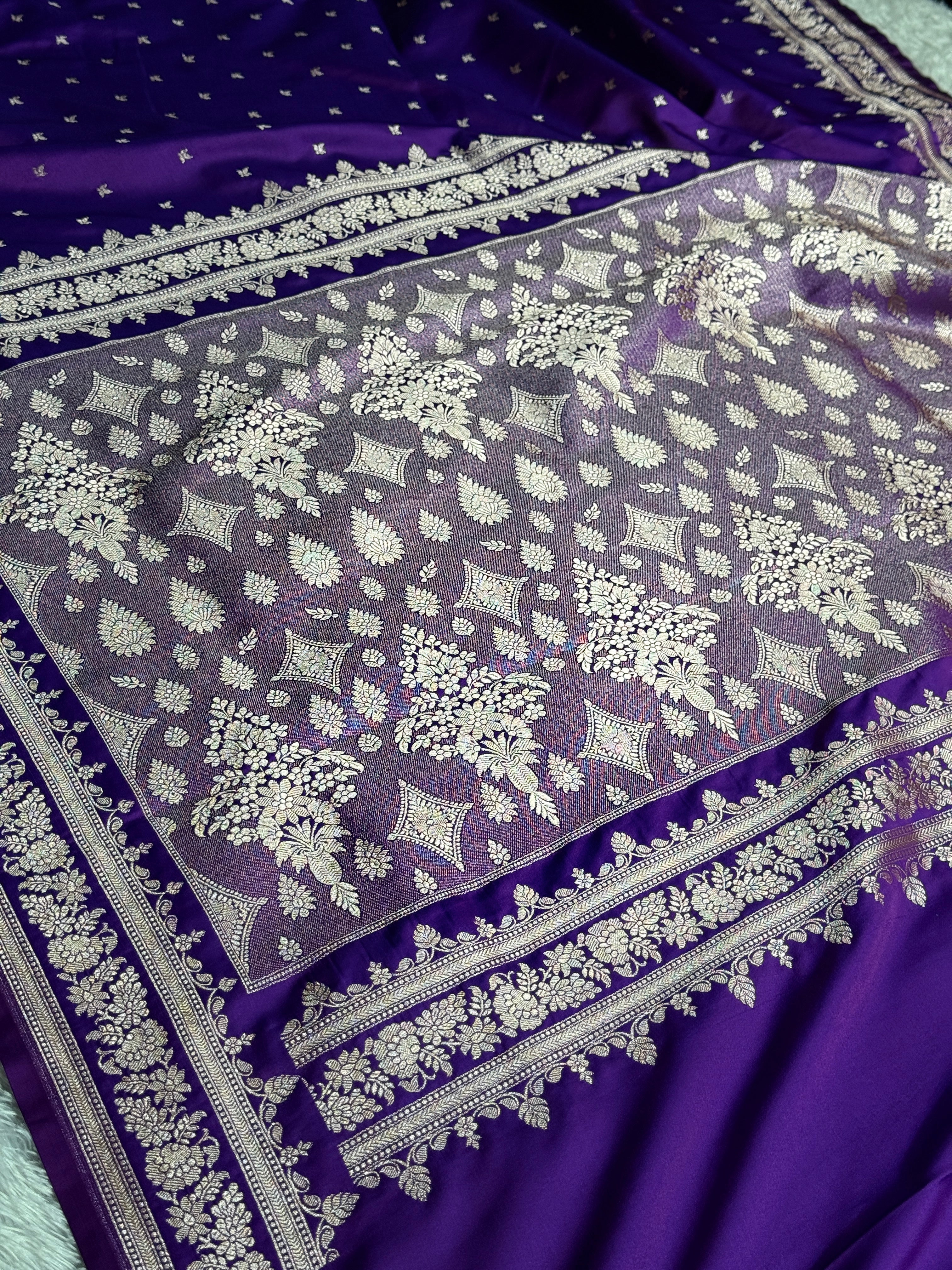 BANARASI MASHRU KATAN SILK SAREE HN570