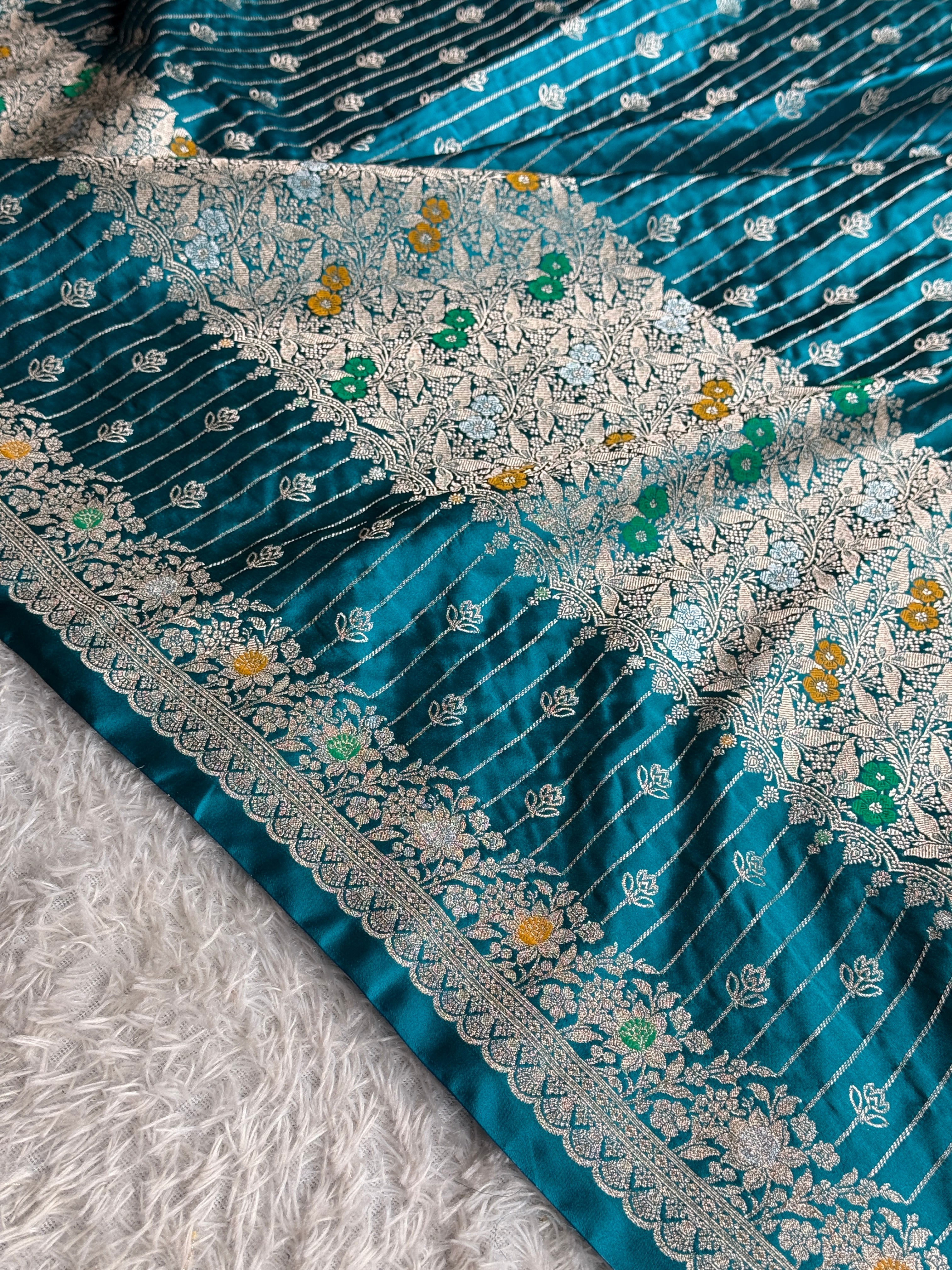 BANARASI MASHRU KATAN SILK SAREE MK029