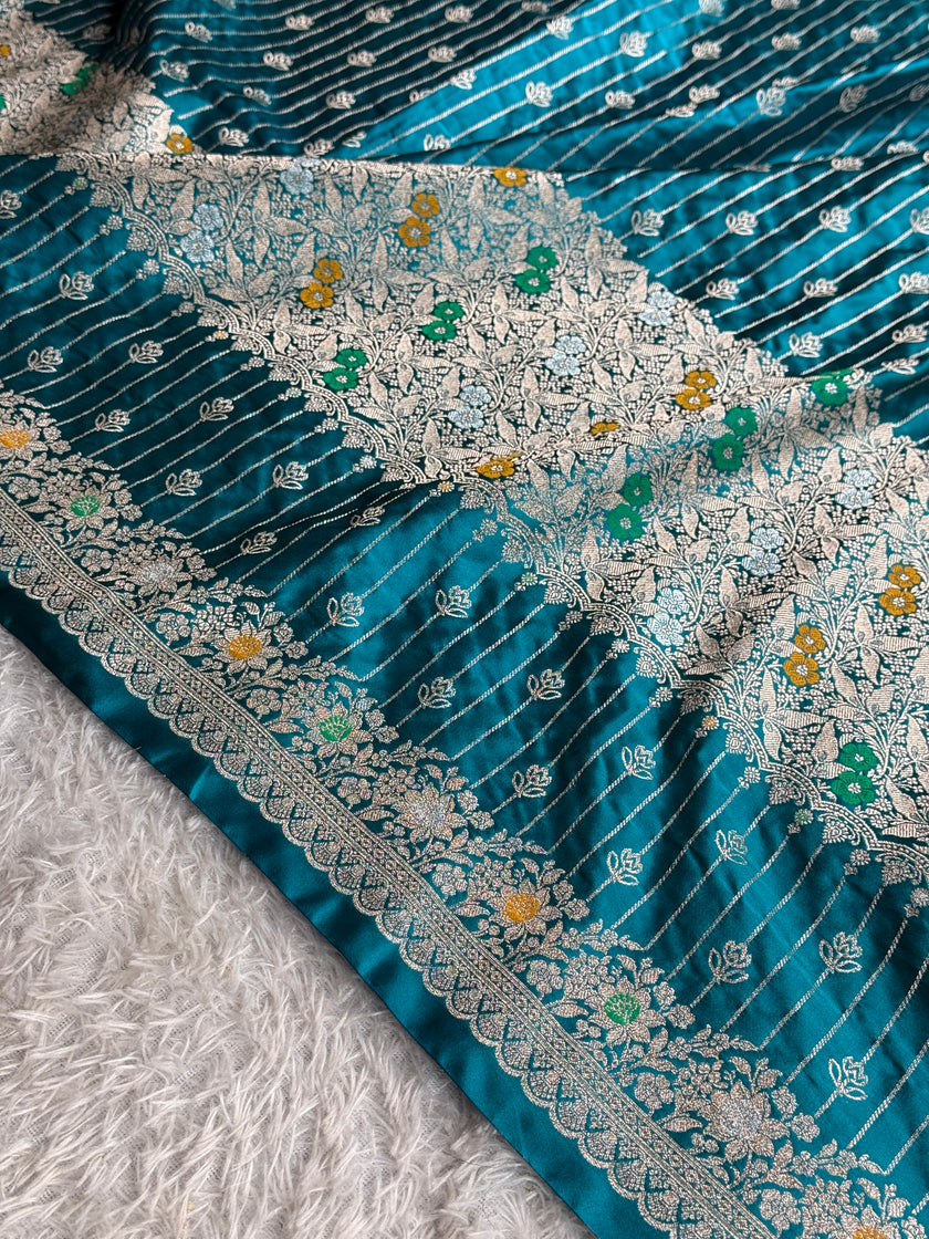 BANARASI MASHRU KATAN SILK SAREE MK029
