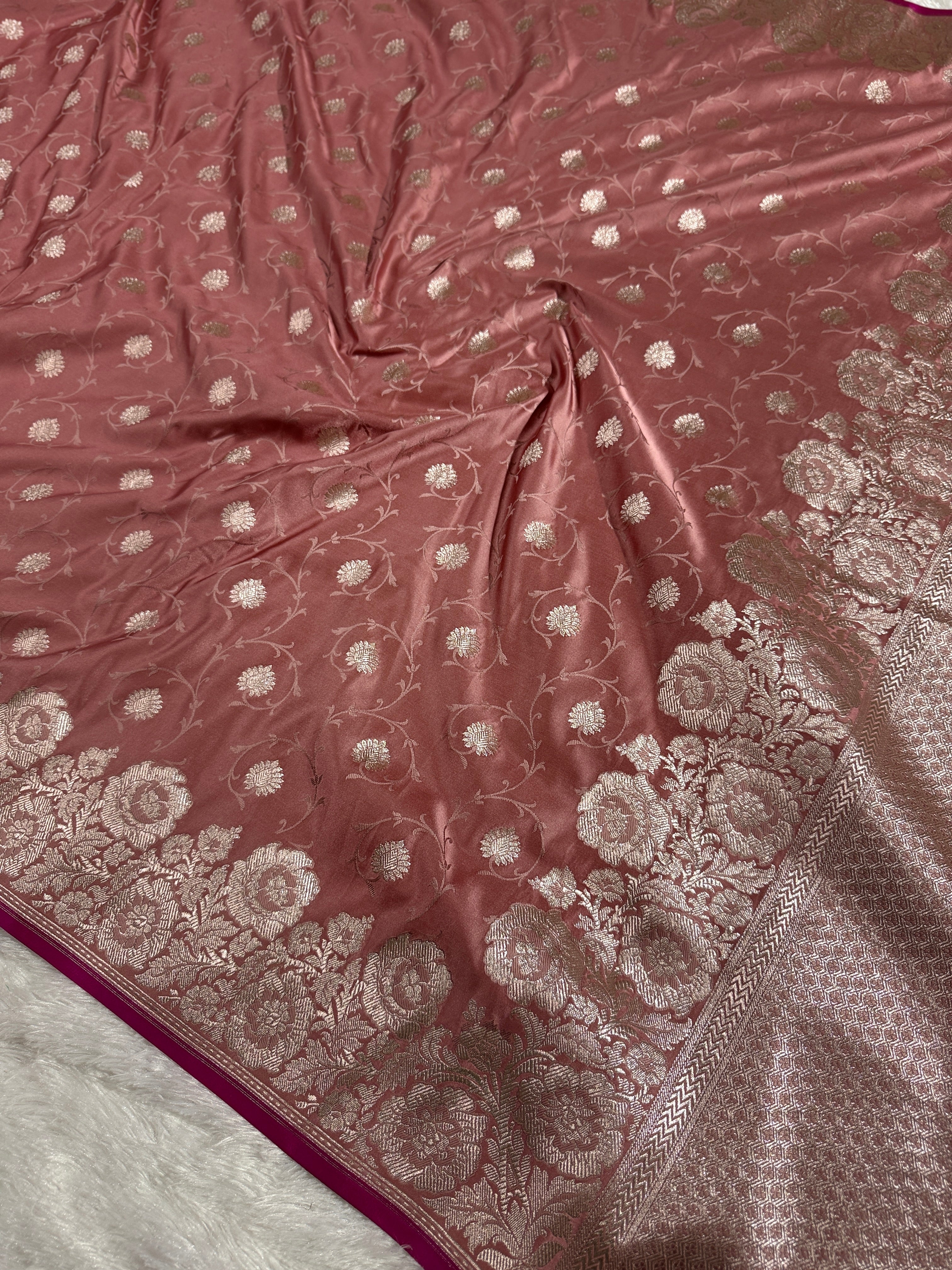 BANARASI MASHRU KATAN SILK SAREE HN533
