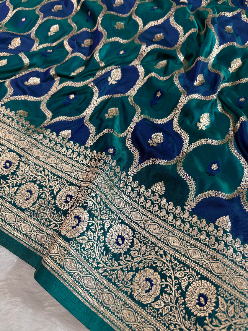 BANARASI MASHRU KATAN SILK SAREE HM536