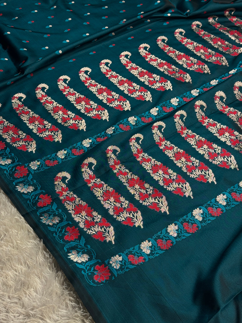 BANARASI MASHRU KATAN SILK SAREE HN541